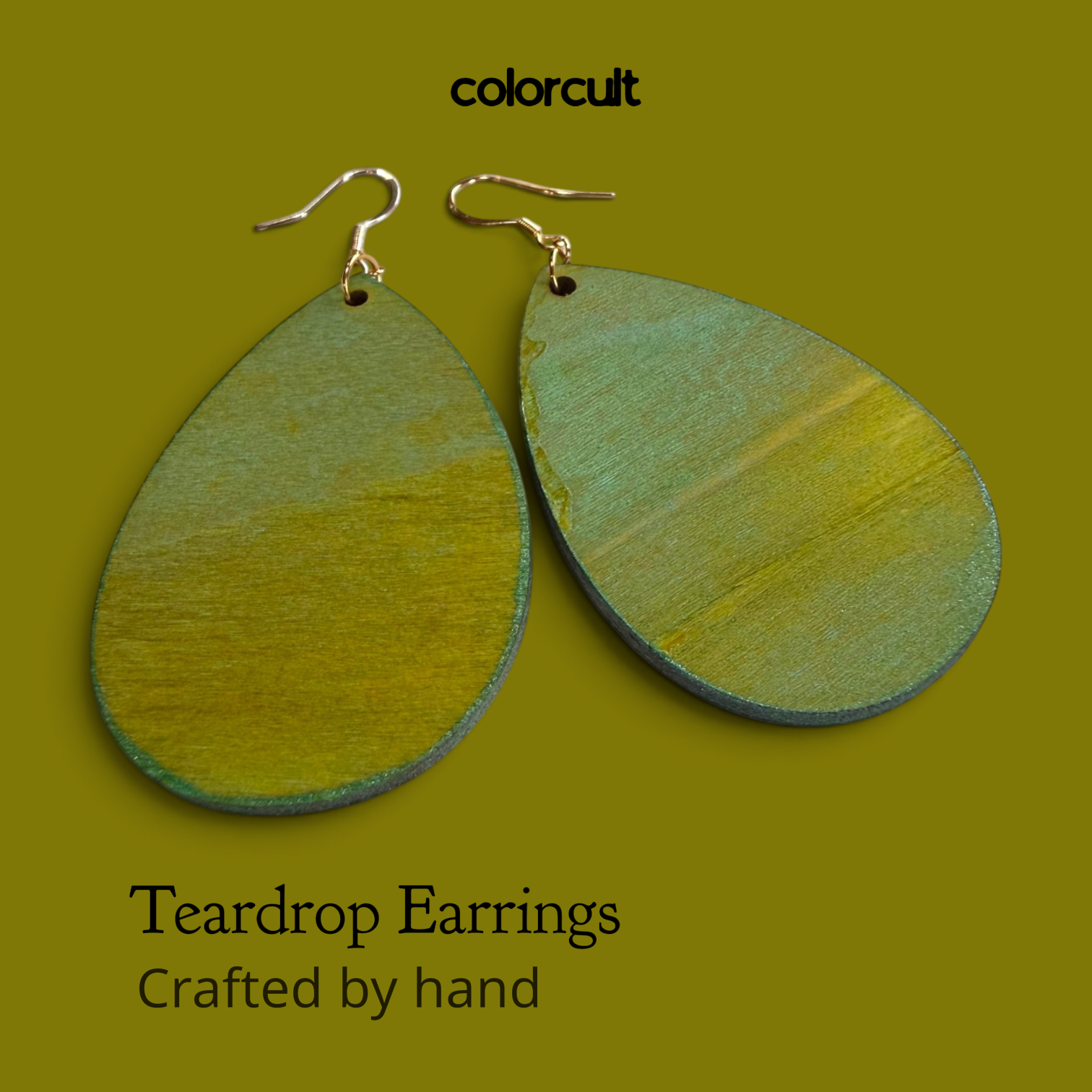 Pistachio Teardrop Earrings