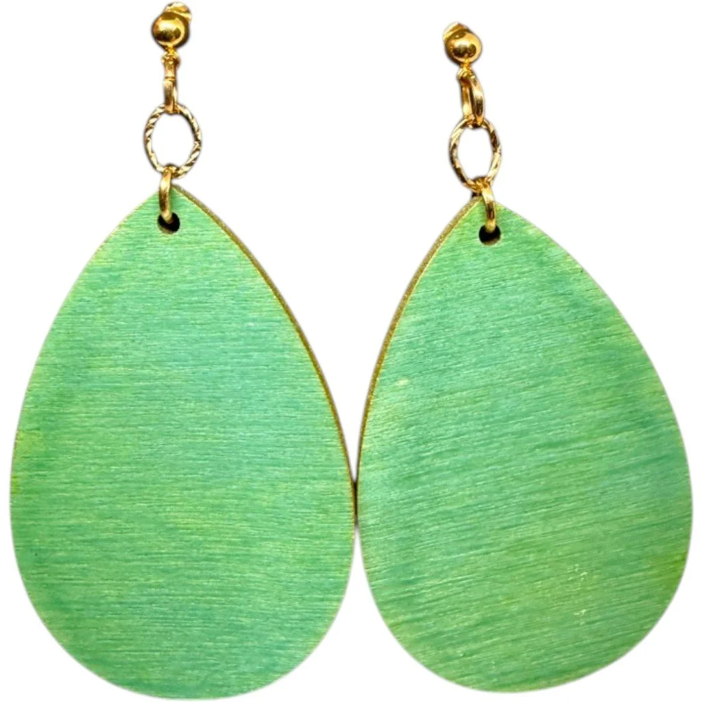Parakeet Teardrop Earrings by Color Cult