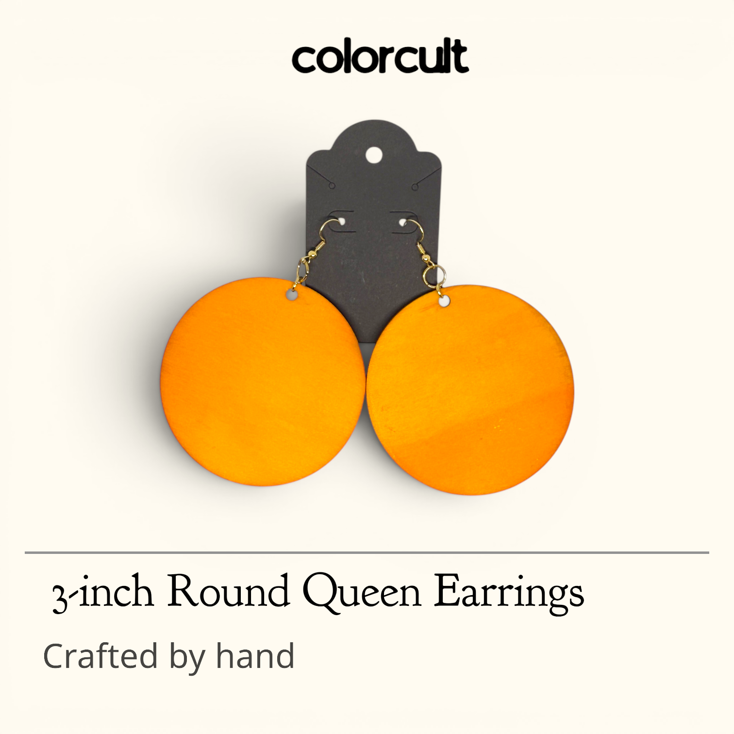Sunshine Queen Round Earrings