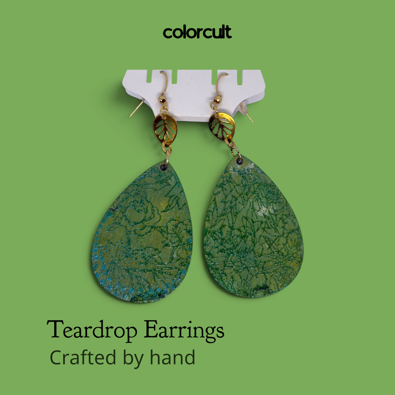 Leaf Teardrop Earrings