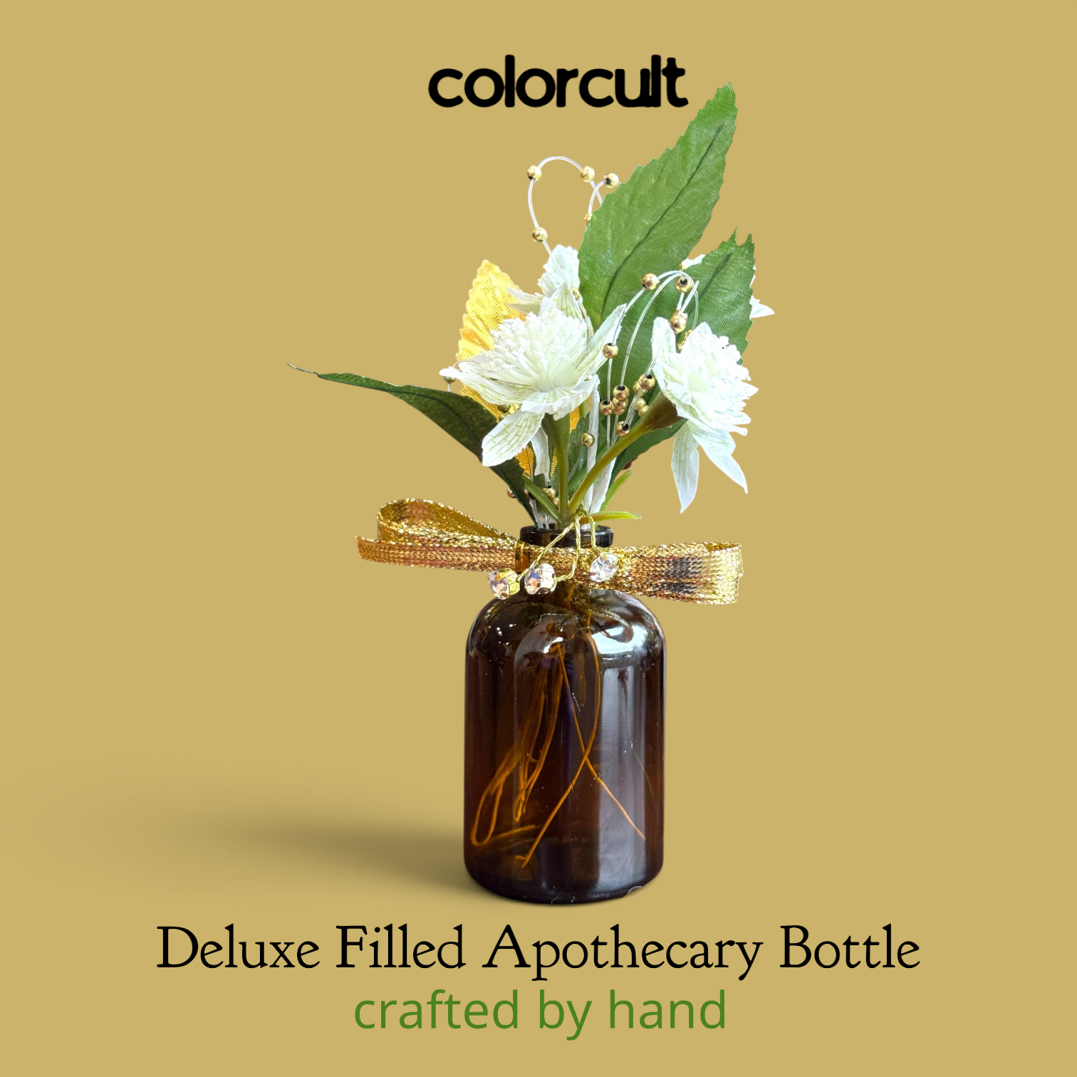 Deluxe Filled Apothecary Bottle: Paperwhites