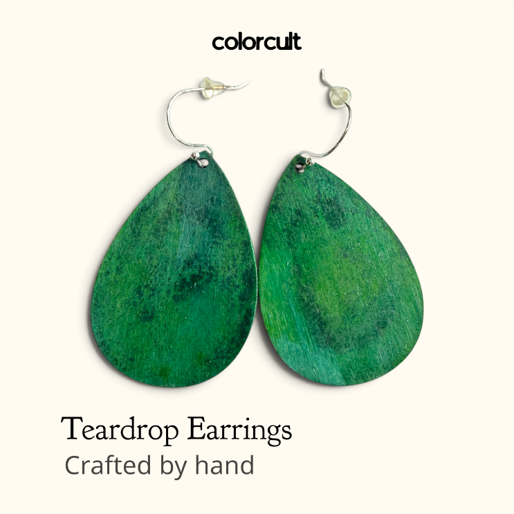 Go Hawks Teardrop Earrings