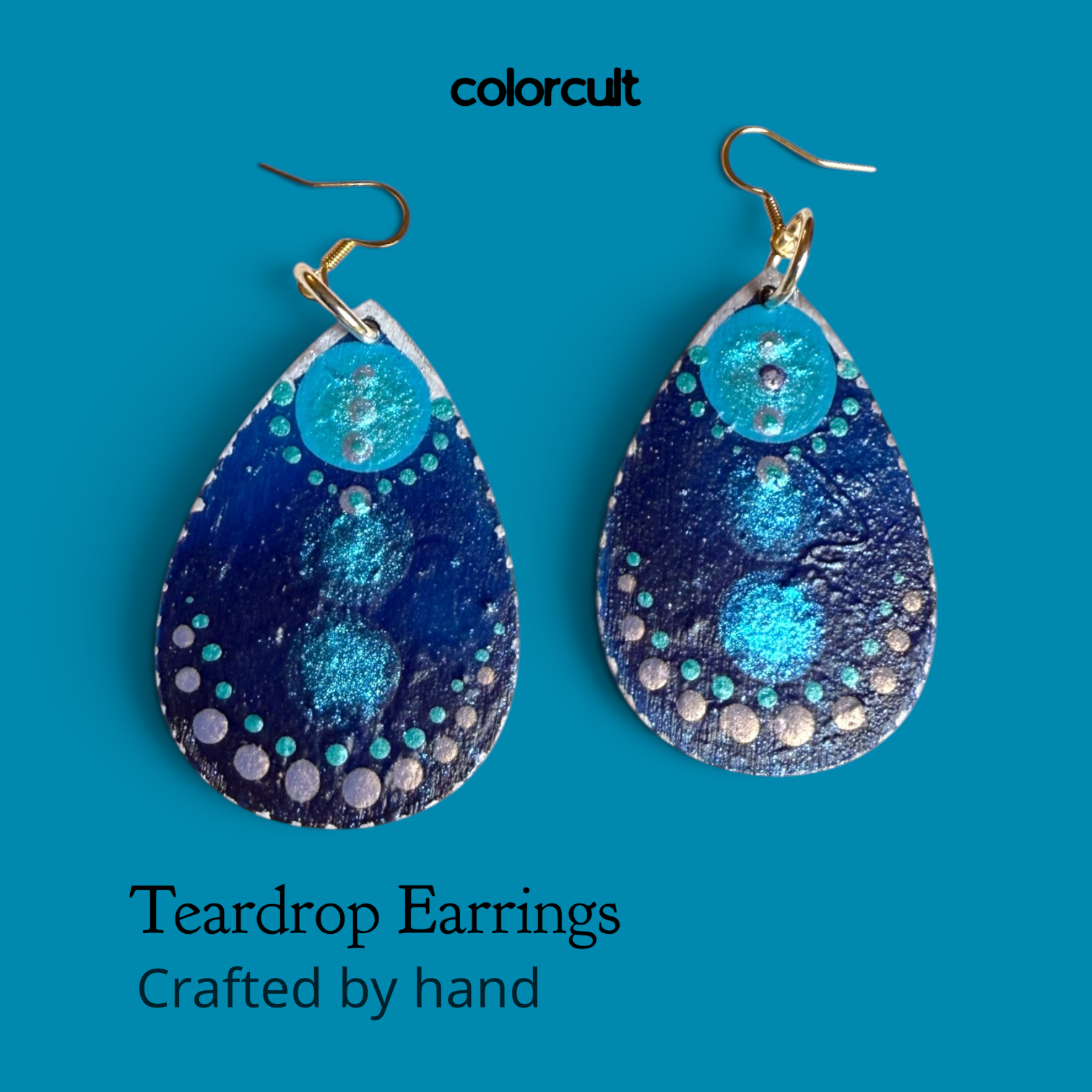 Blue Lagoon Teardrop Earrings