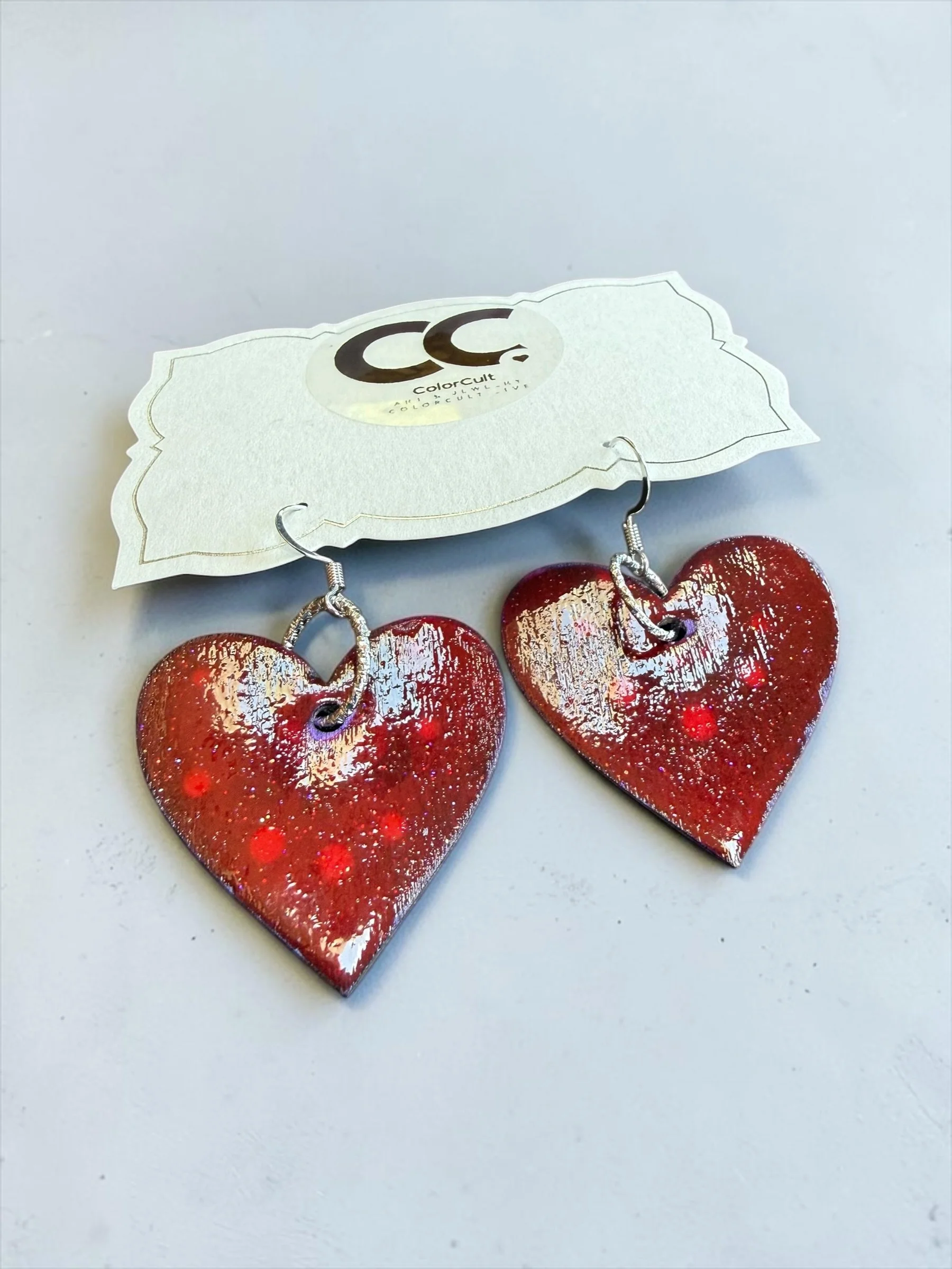 Reversible Romance Red Rustic Heart Earrings (5).JPG
