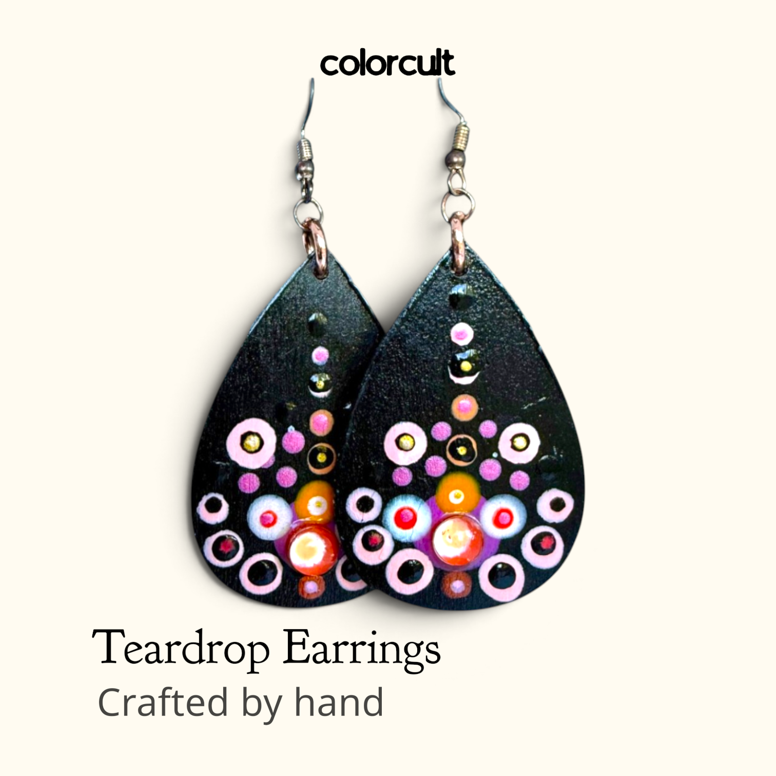 Mandala Teardrop Earrings