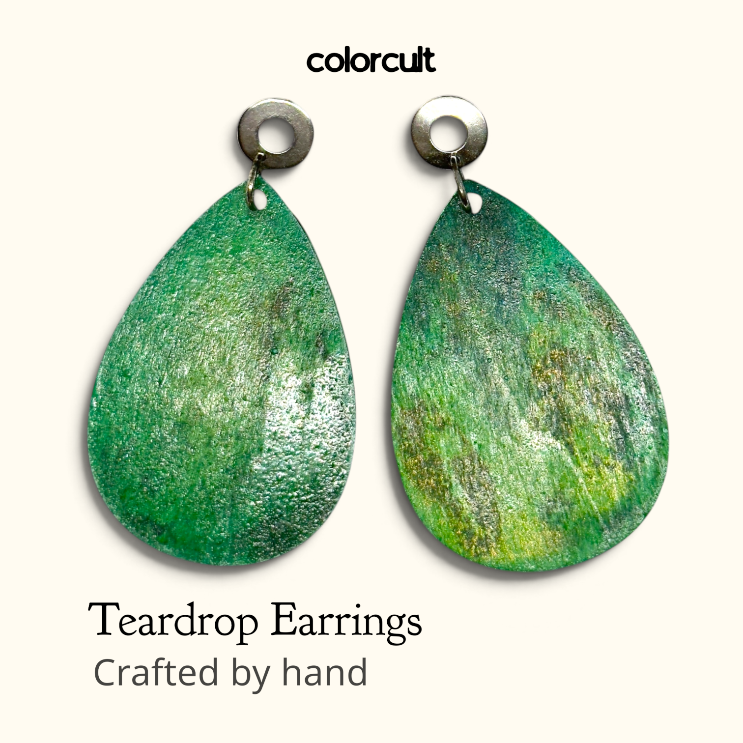 Deep Emerald Teardrop Earrings