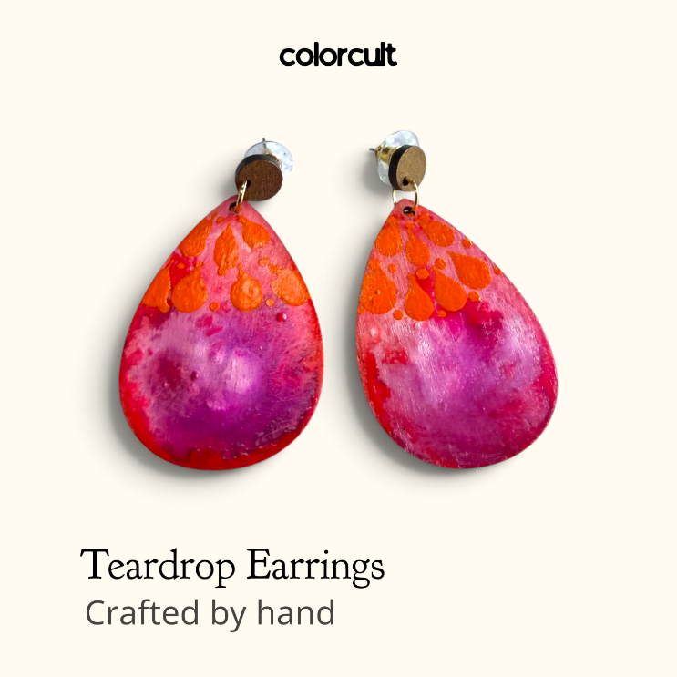Party Punch Teardrop Earrings