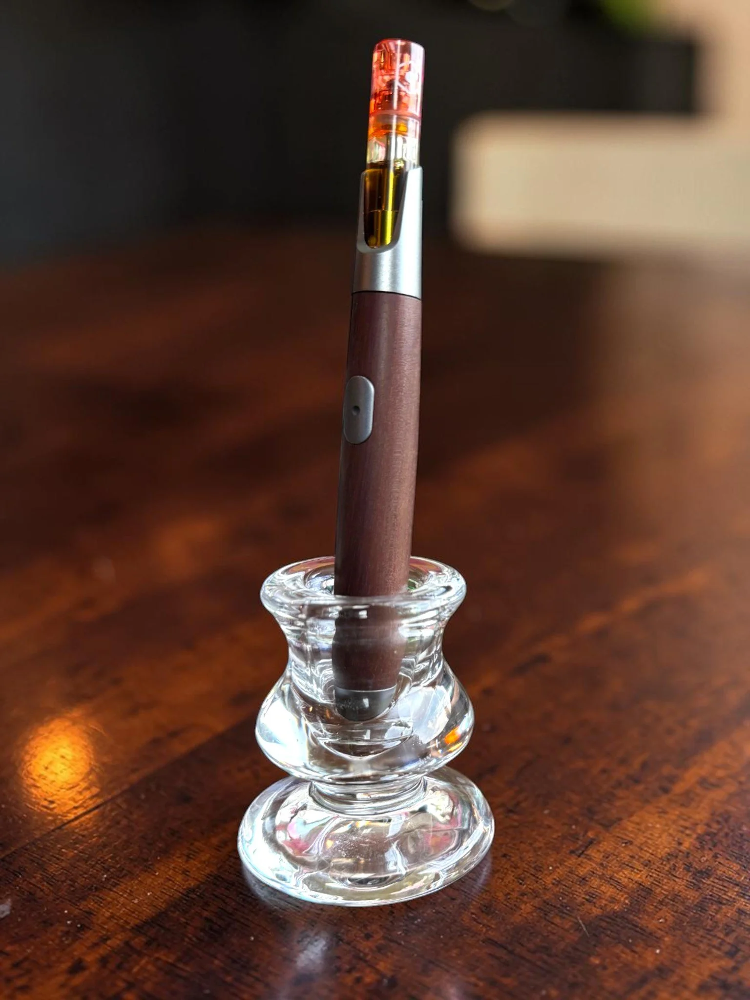 The Buddy System: Sandalwood Pen + Clear Glass Pillar