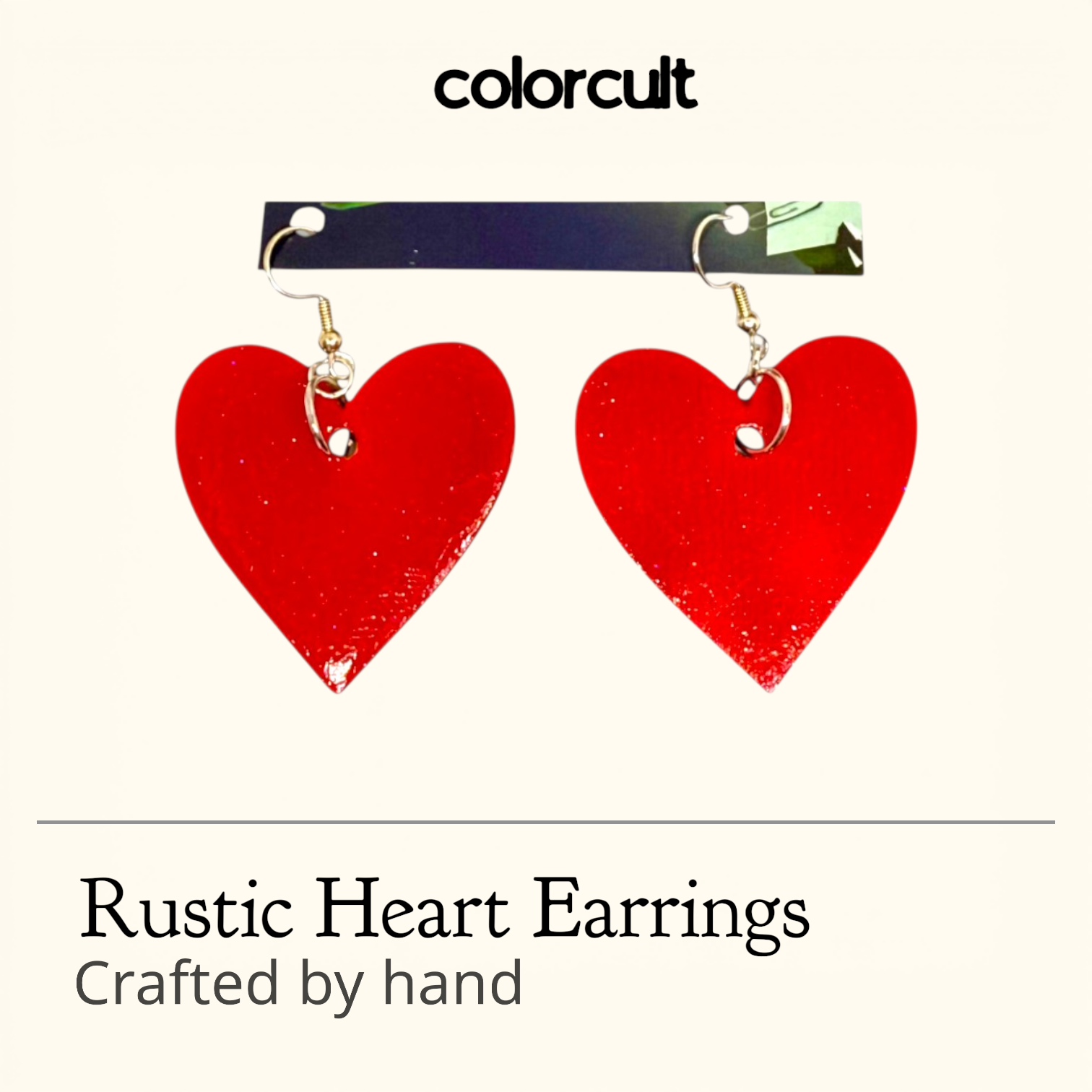 Dorothy Rustic Heart Earrings