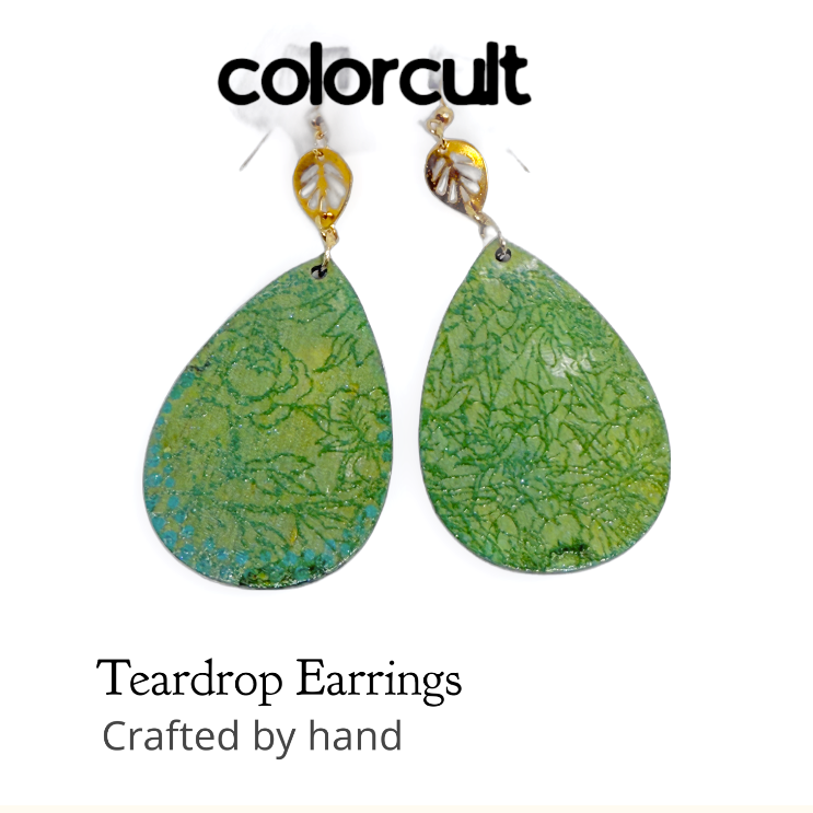 Leaf Teardrop Earrings