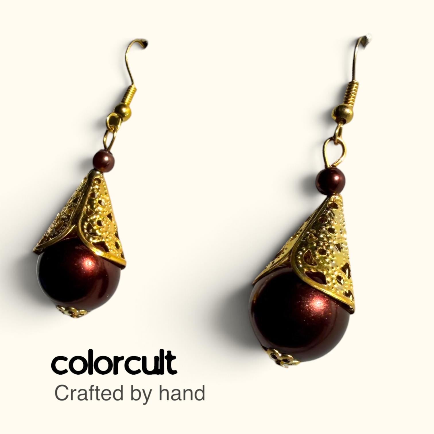 Chocolate Pearl & Filigree Bell Earrings (2).PNG