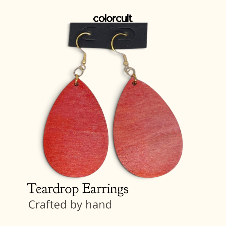 Sienna Satin Teardrop Earrings -