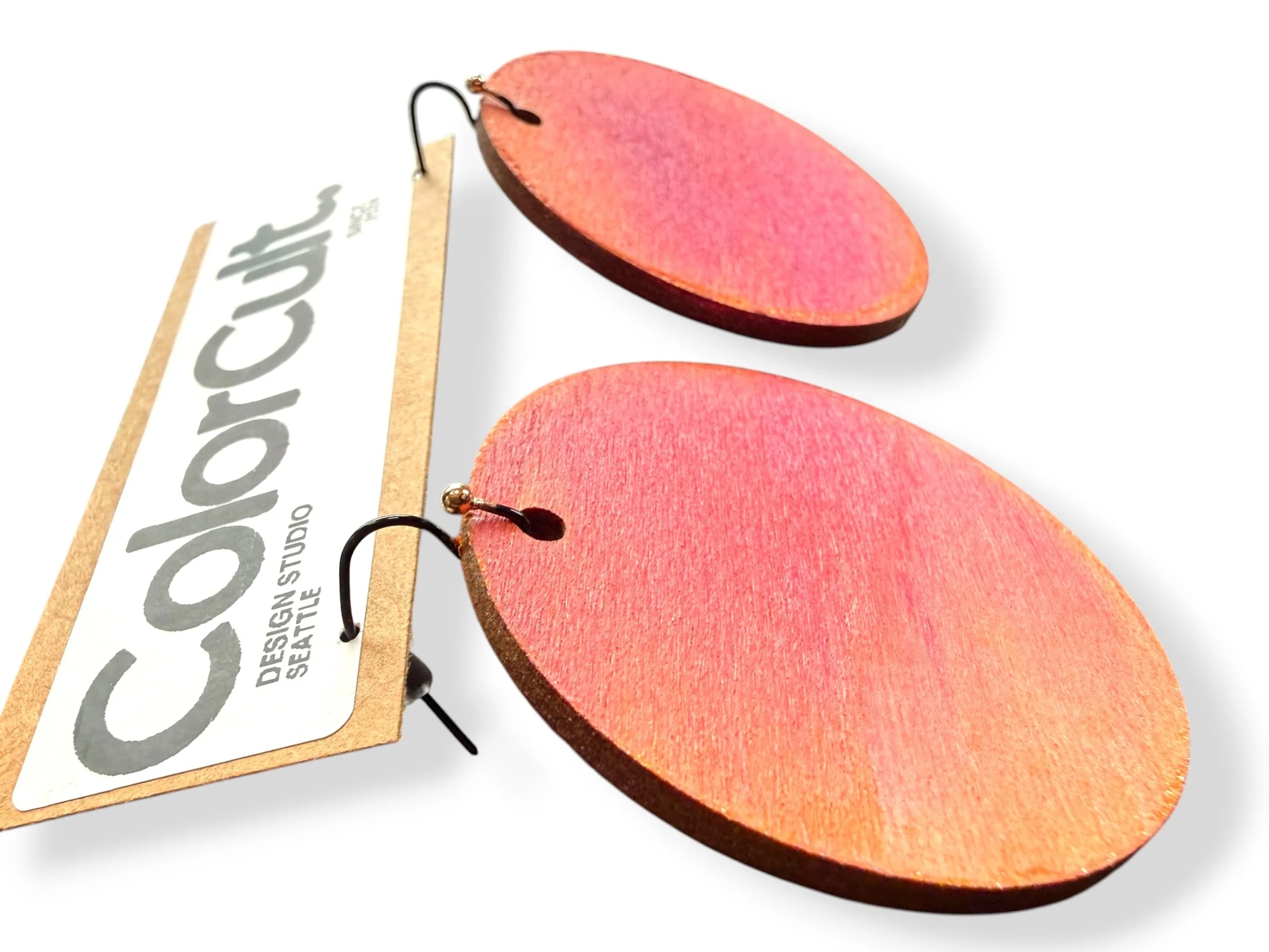 Tahiti3 Hand-Painted Earrings