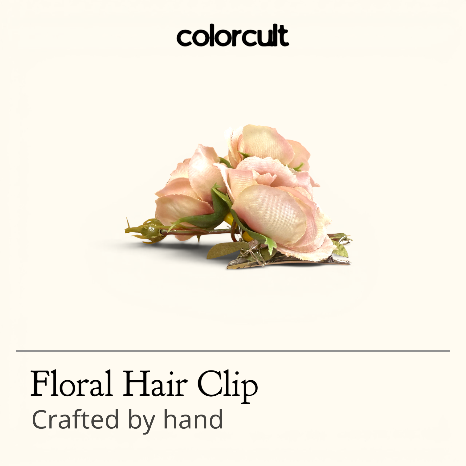 Wild Rose Hair Clip