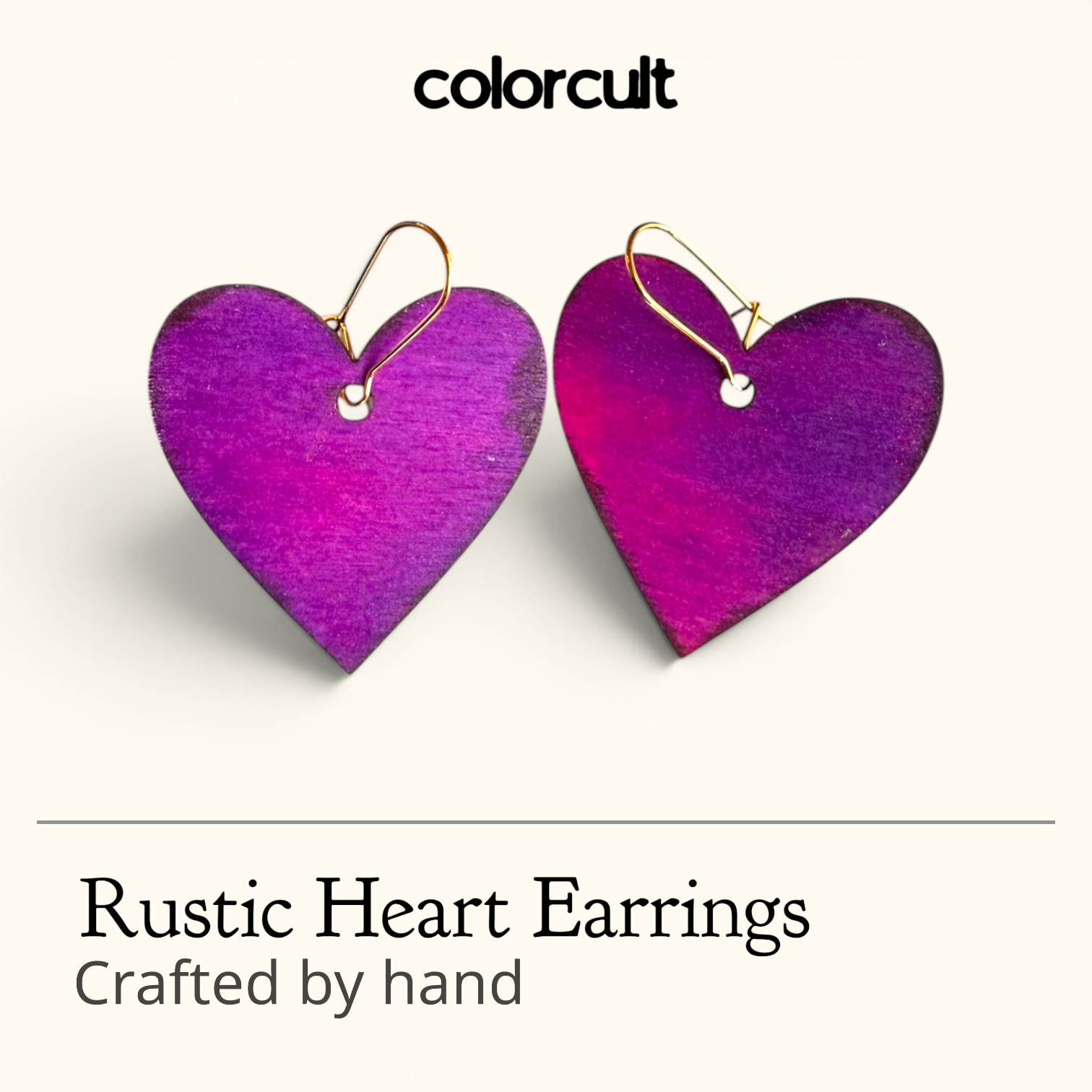 More Love Earrings - Purple Shimmer