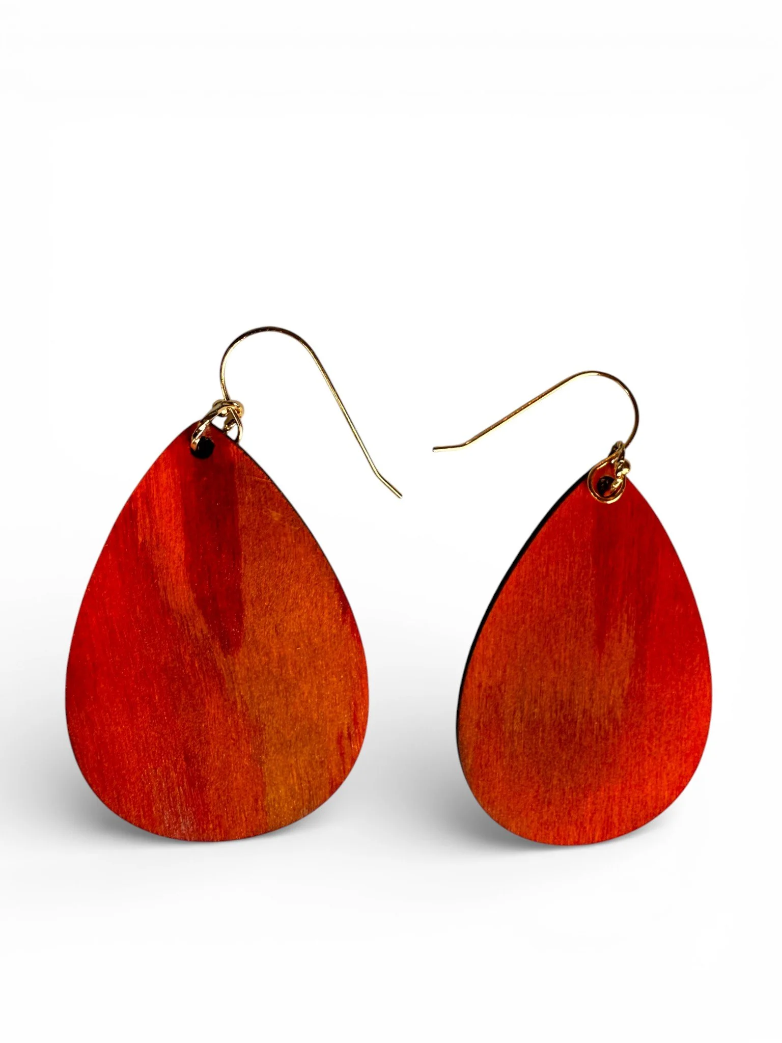 Backside of Angelina Teardrop Earrings by Color Cult