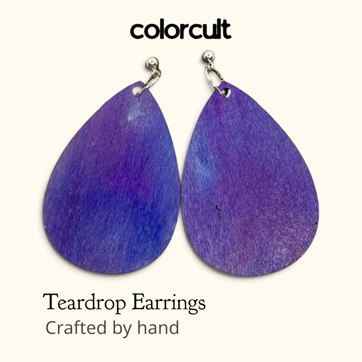 Purple Haze Teardrop Earrings