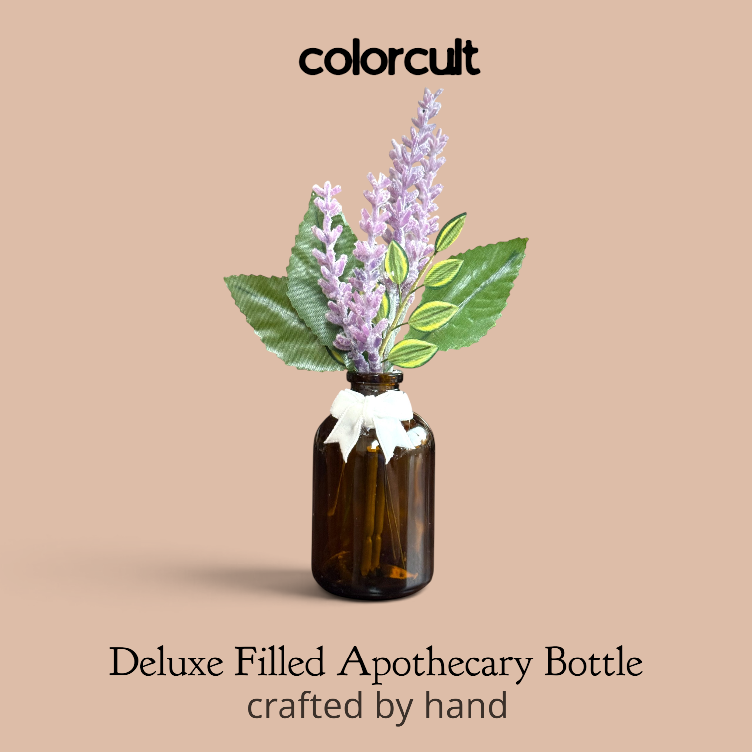 Deluxe Filled Apothecary Bottle: Lavender