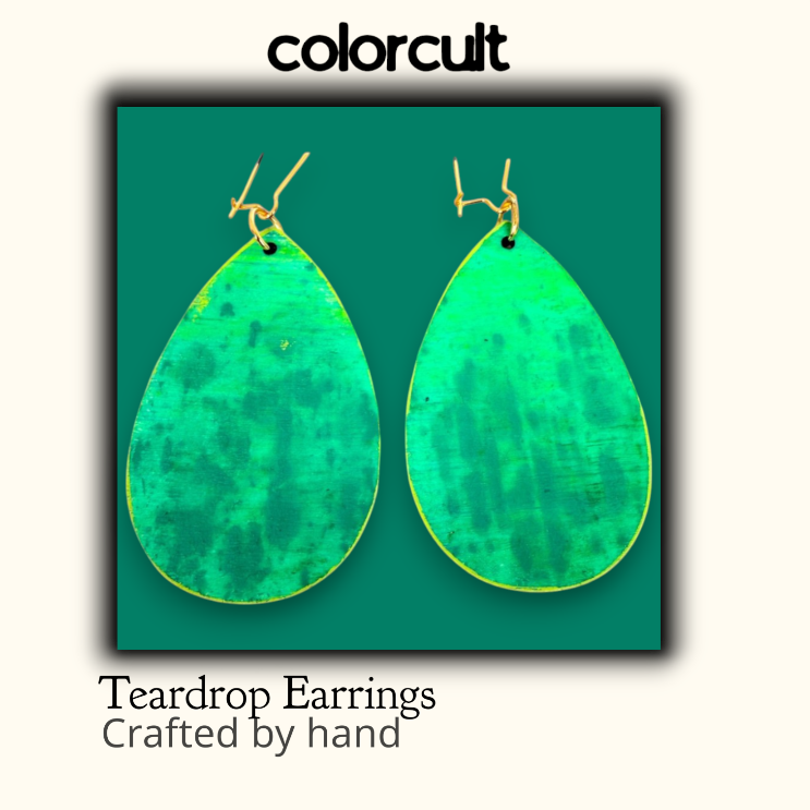 BlueGreen Jeans Teardrop Earrings