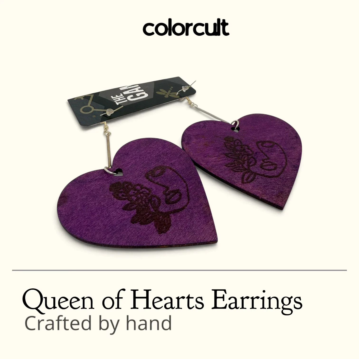 Queen Of Hearts Earrings - Silhouette