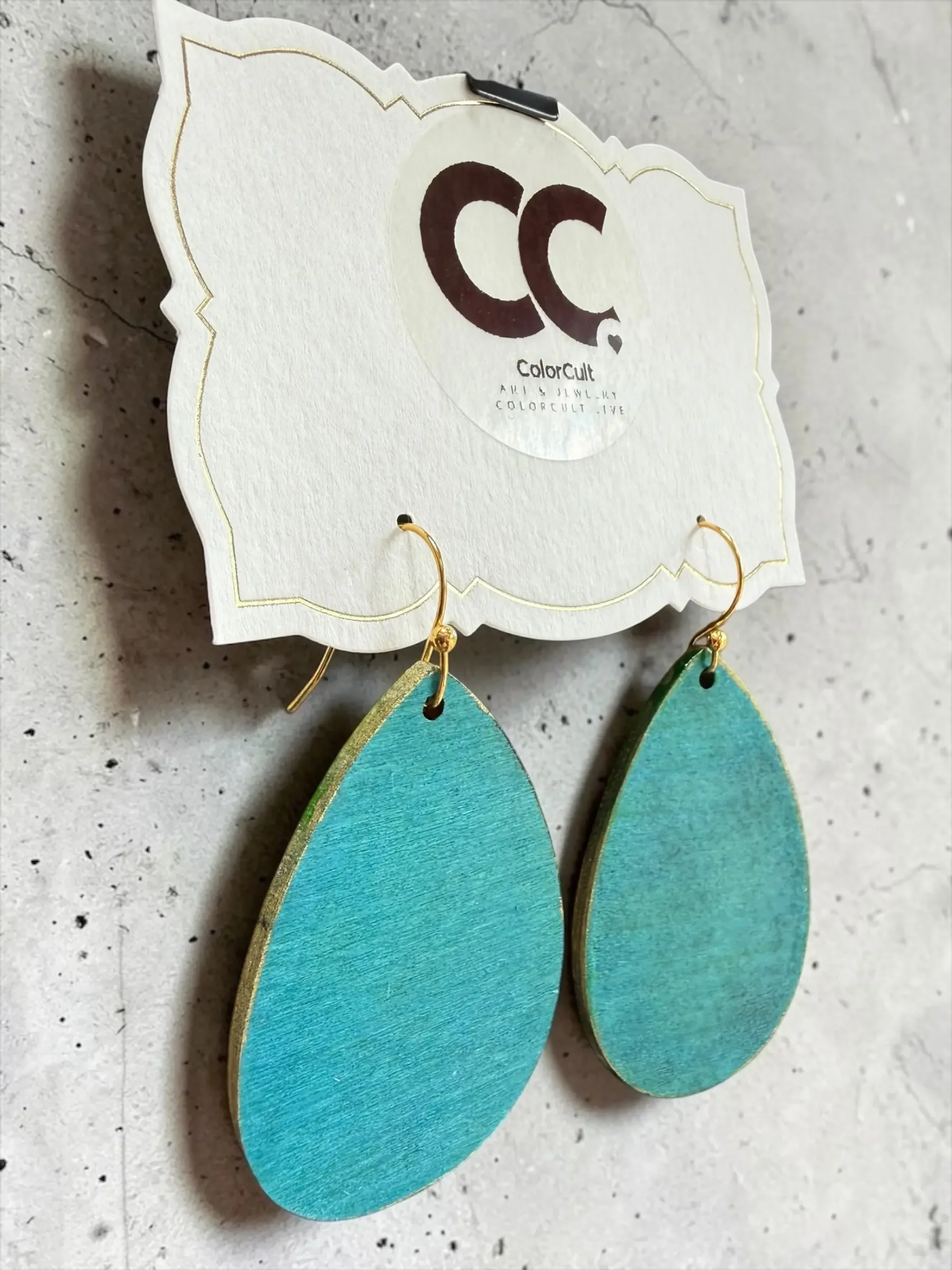 Aqua & Gold Teardrop Earrings (3).webp
