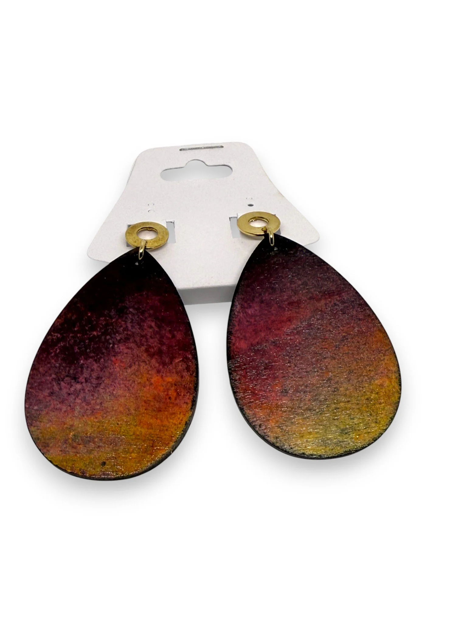 Sunset Spectrum Teardrop Earrings Color Cult