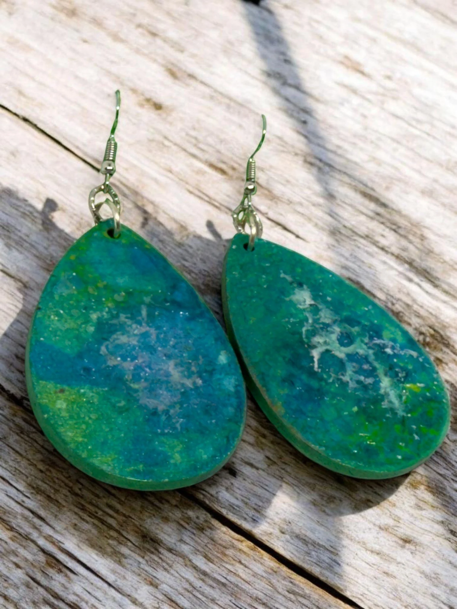 Deep Sea Teardrop Earrings by Color Cult