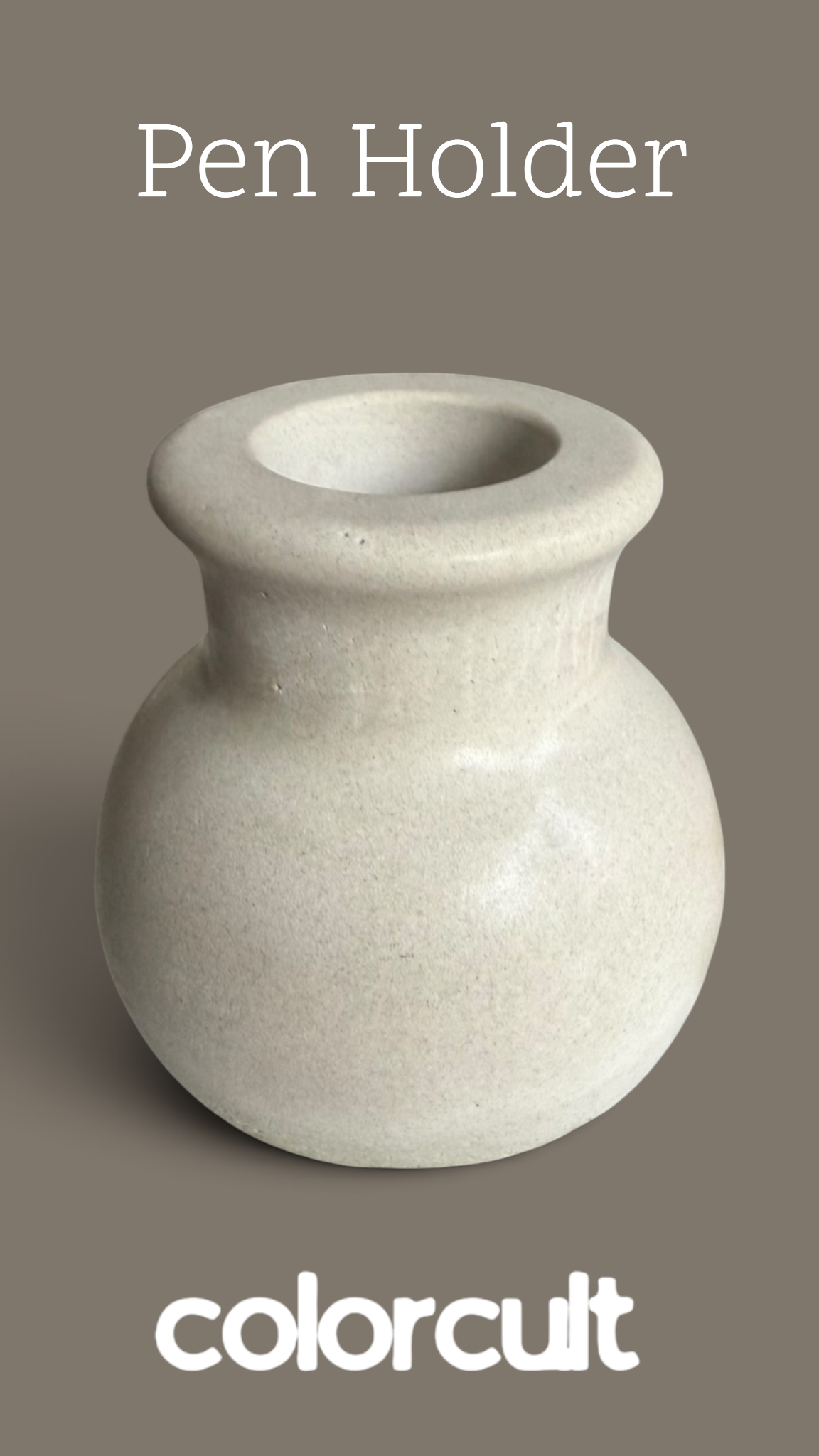Hand-Casted Cement Vape Vase - Style 2