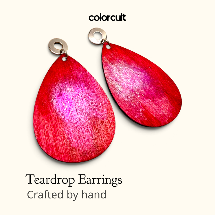 Scarlet Teardrop Earrings