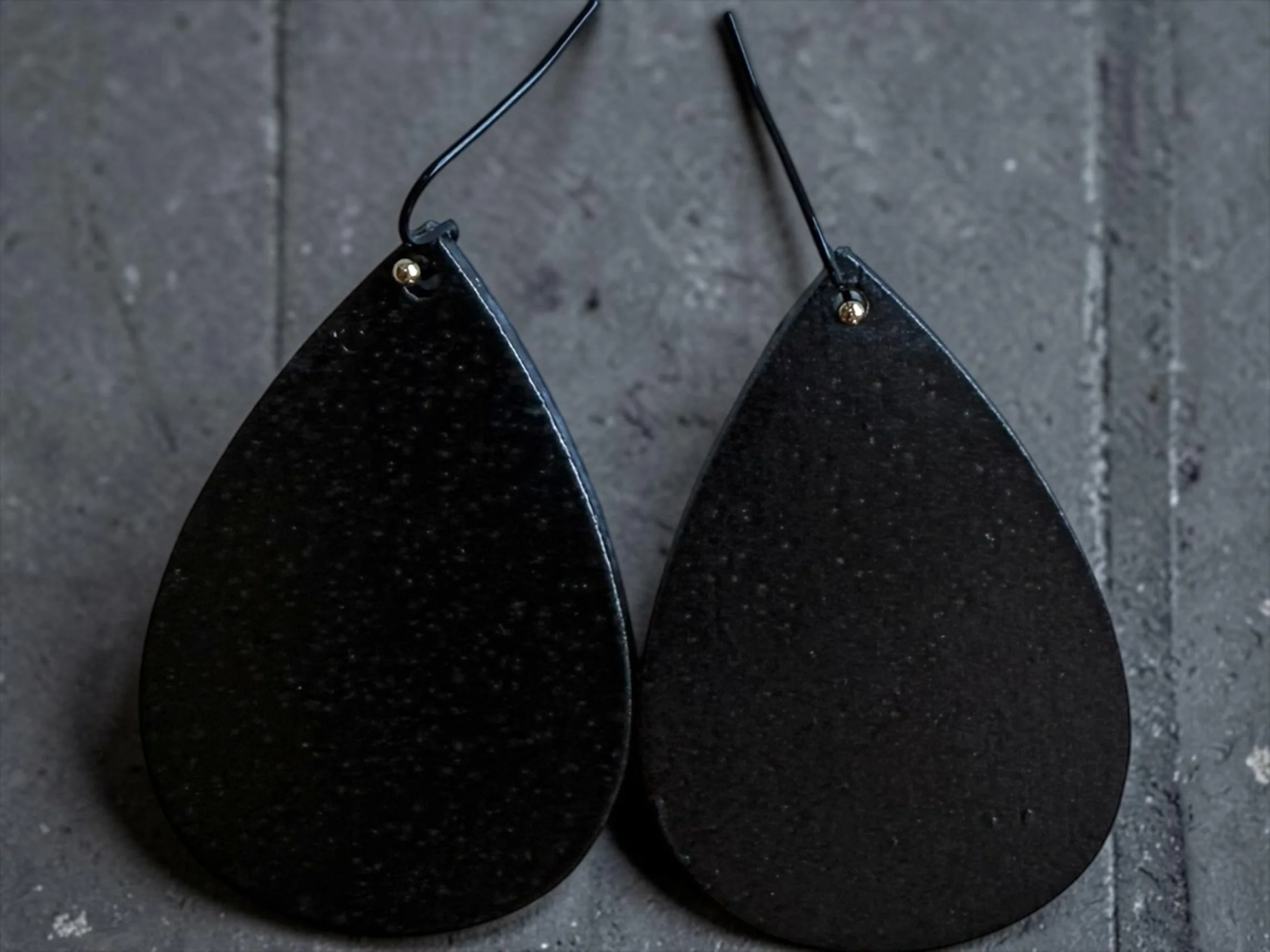 Midnight Teardrop Earrings by Color Cult