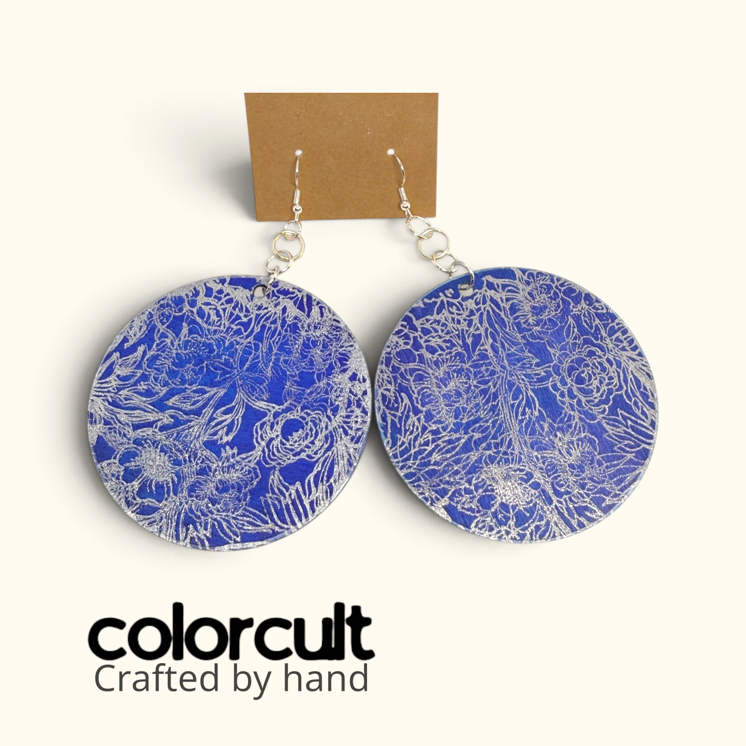 Silver Blue Queen Round Earrings (1).png