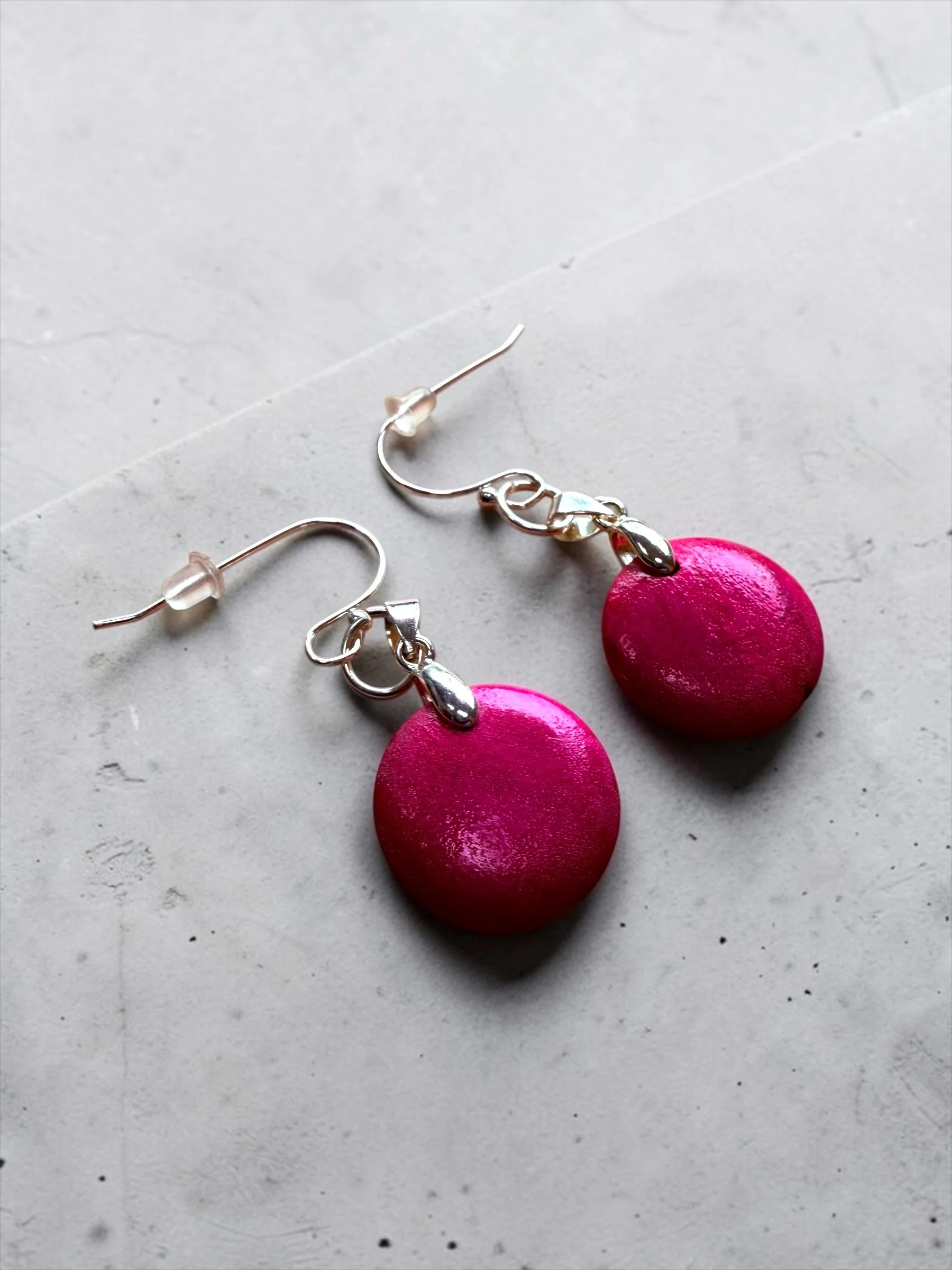 Fuchsia Pop Earrings