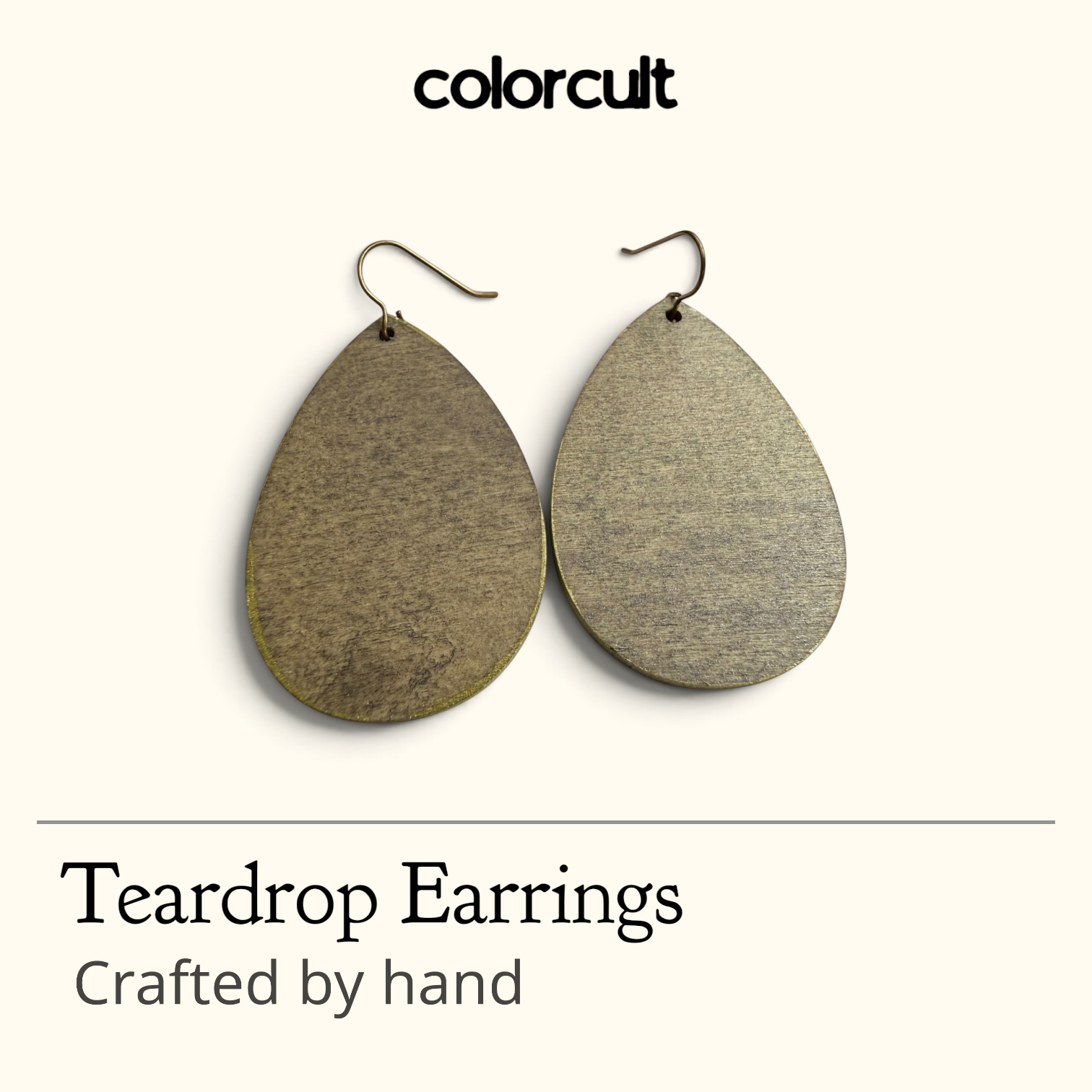 Metallic Heather Teardrop Earrings