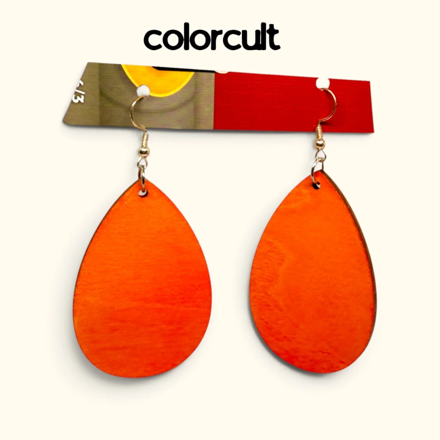 Tangerine Teardrop Earrings