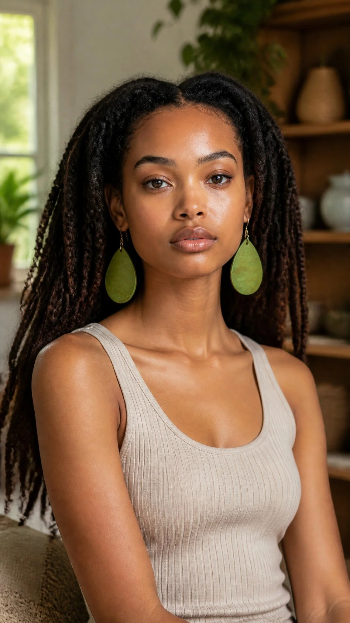 Fern Teardrop Earrings by Color Cult