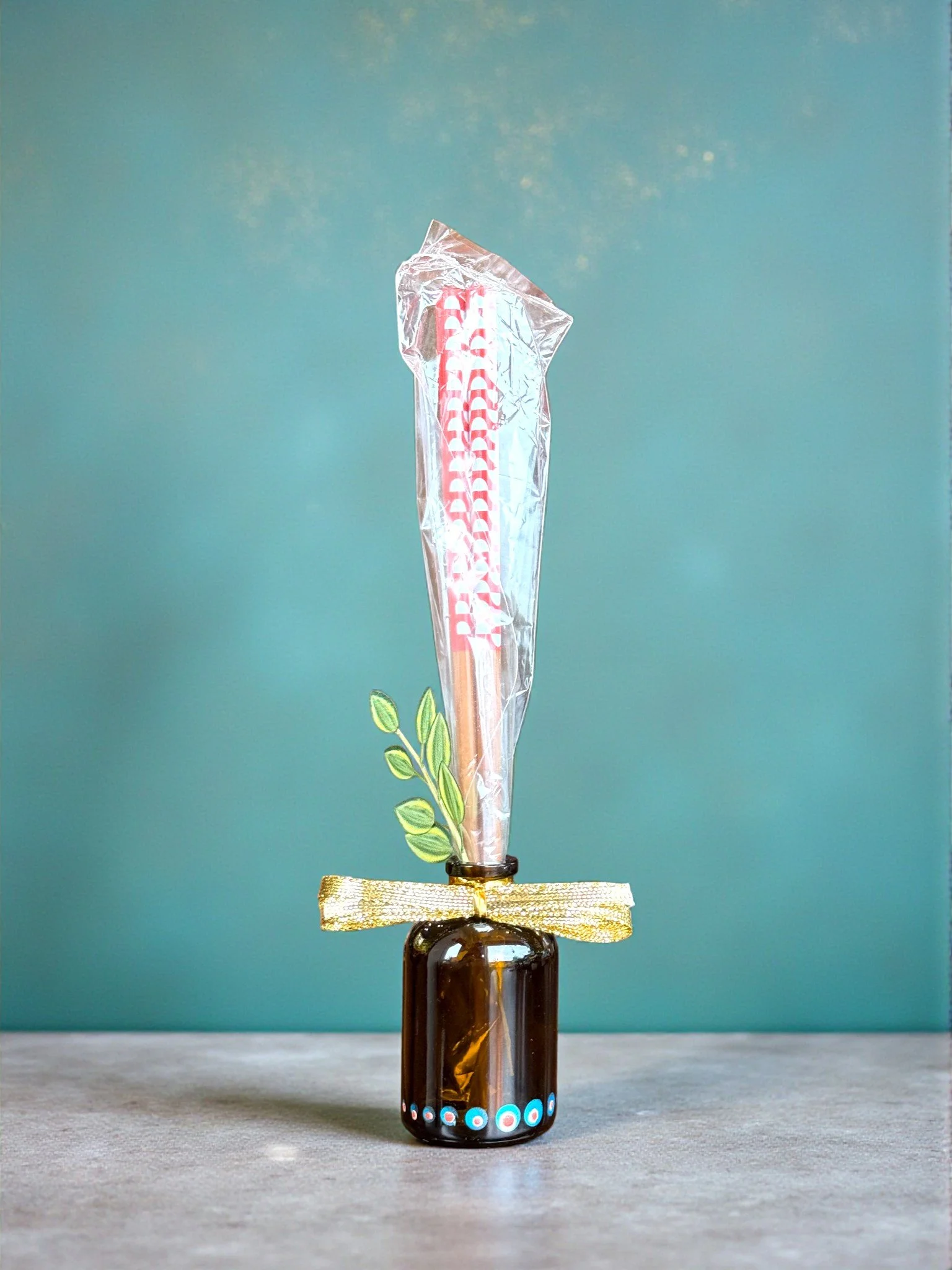 Deluxe Filled Apothecary Bottle: Dots & Chopsticks