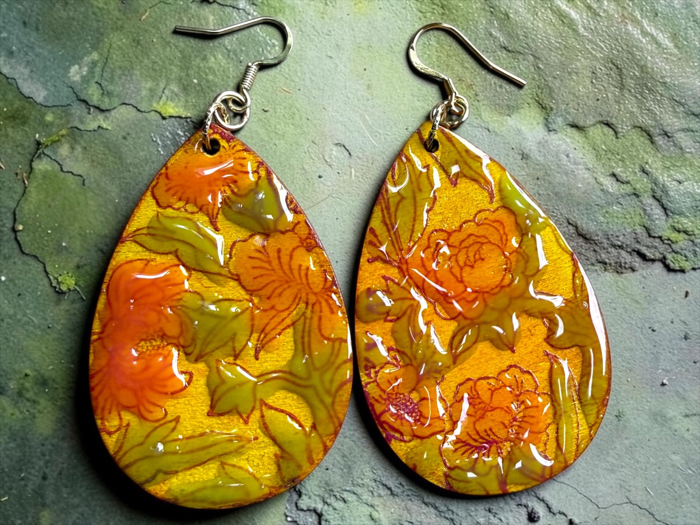 Jardin Teardrop Earrings 2.0 by Color Cult