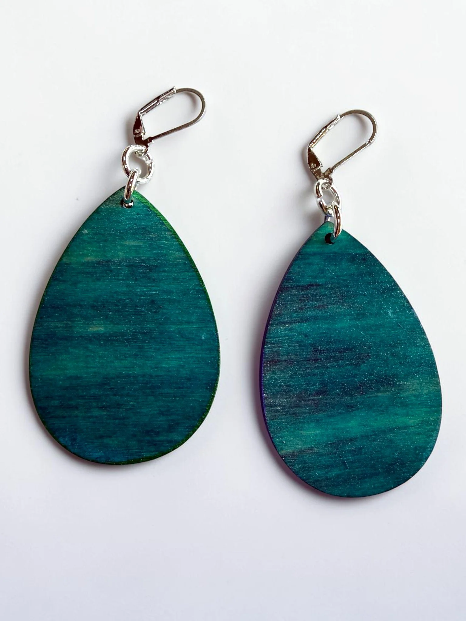 Silver Seas Teardrop Earrings by Color Cult