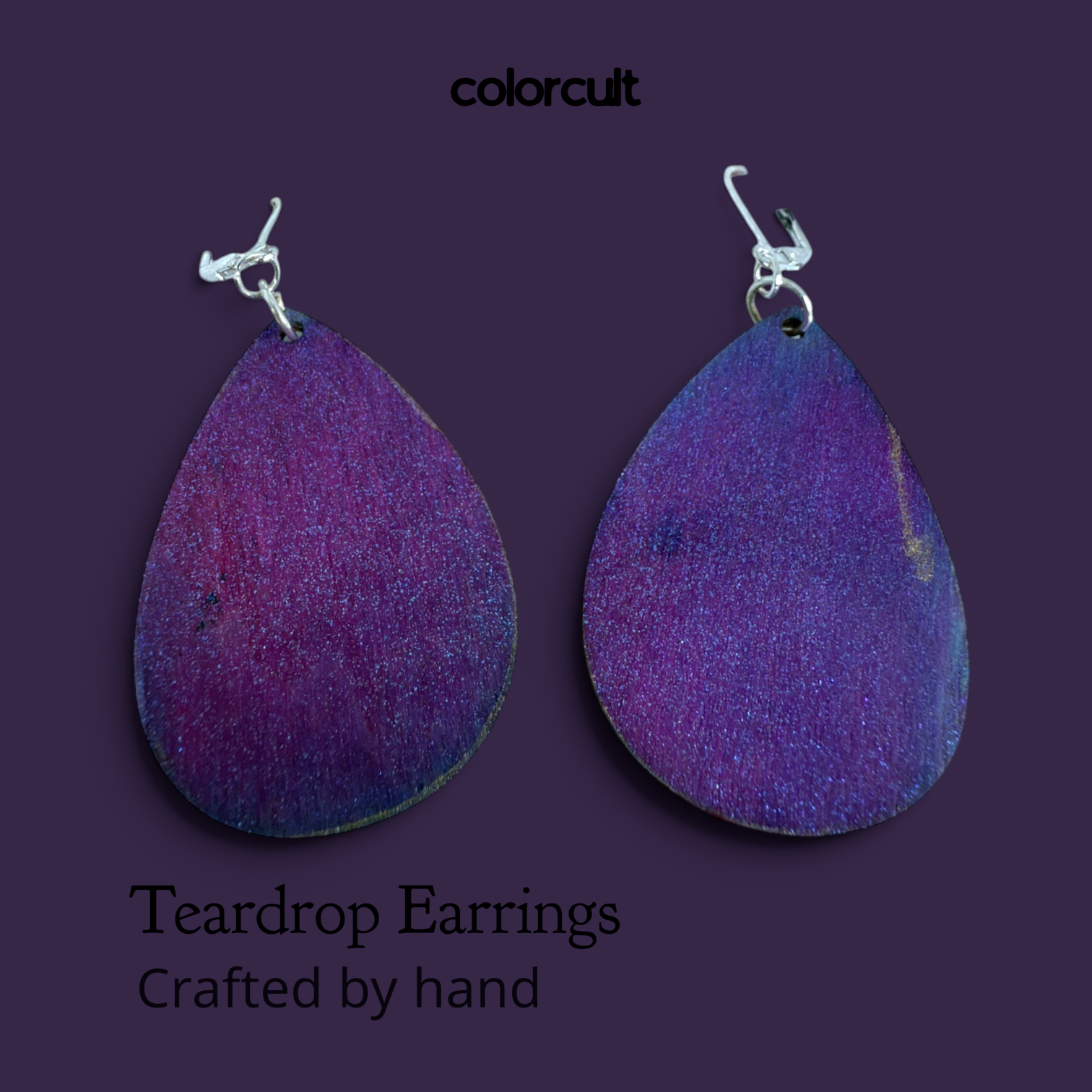 Galaxy Teardrop Earrings by Color Cult