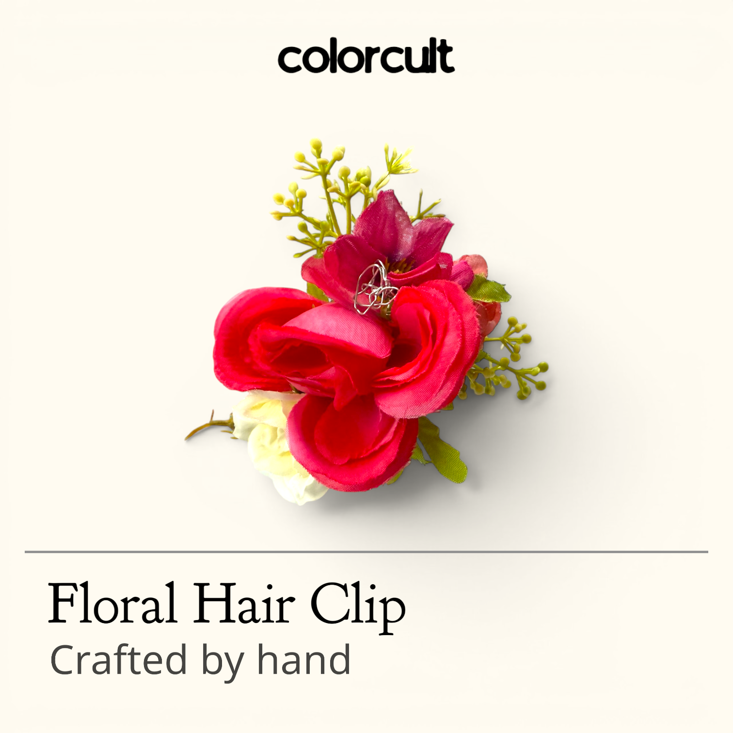 Large Deluxe Floral Hair Clip 5.0