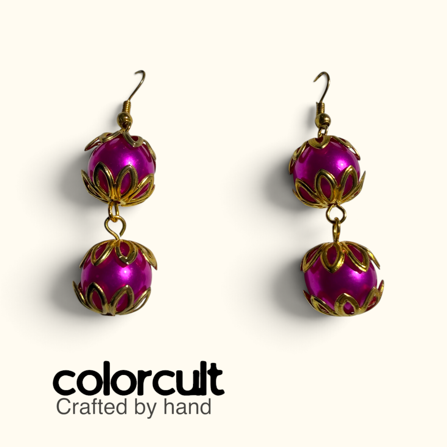 Gilded Magenta Pearl Drop Earrings (1).PNG