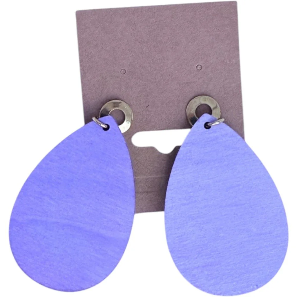 Lavender Teardrop Earrings by Color Cult