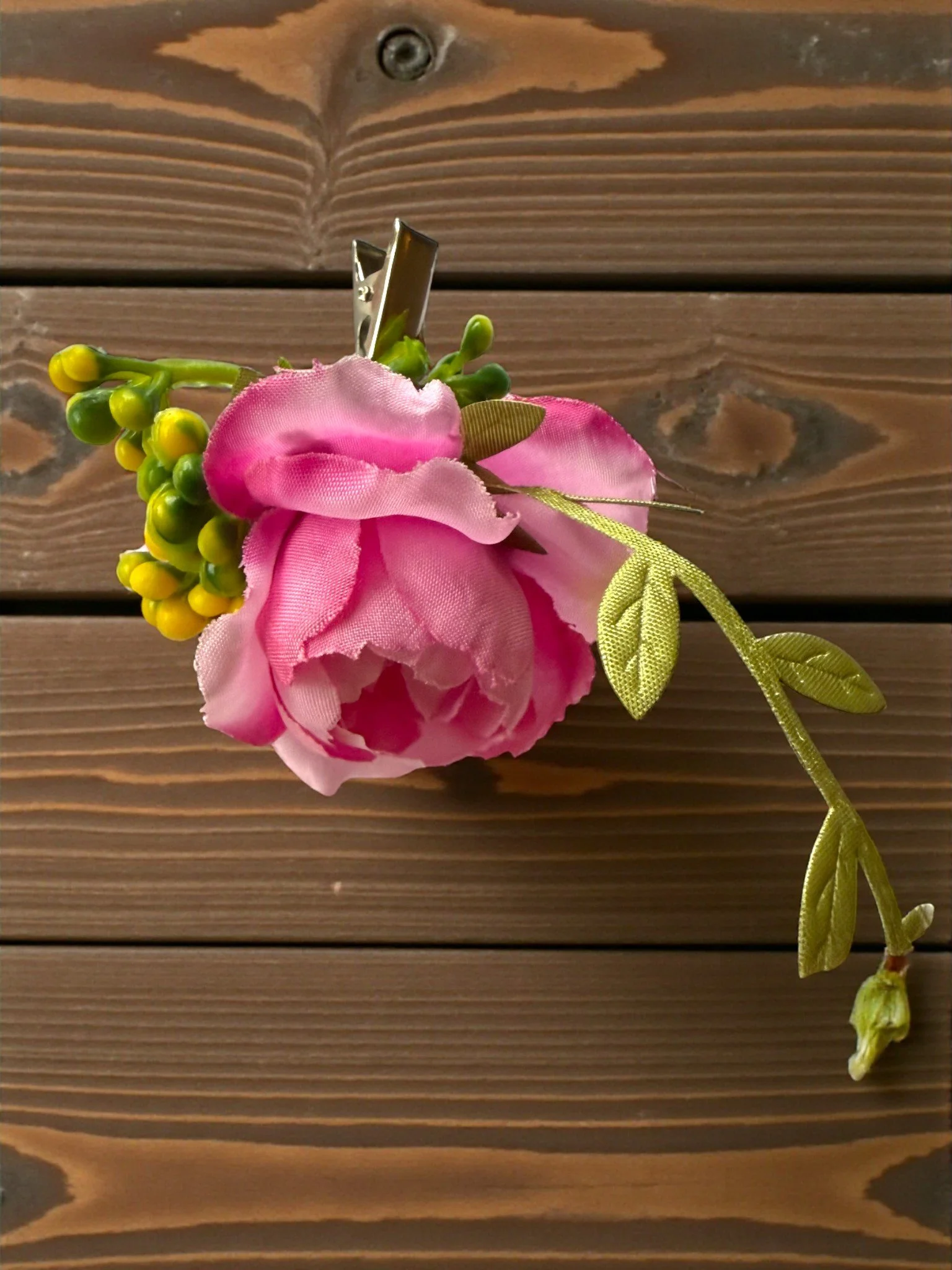 Small Floral Hair Clip 7.0