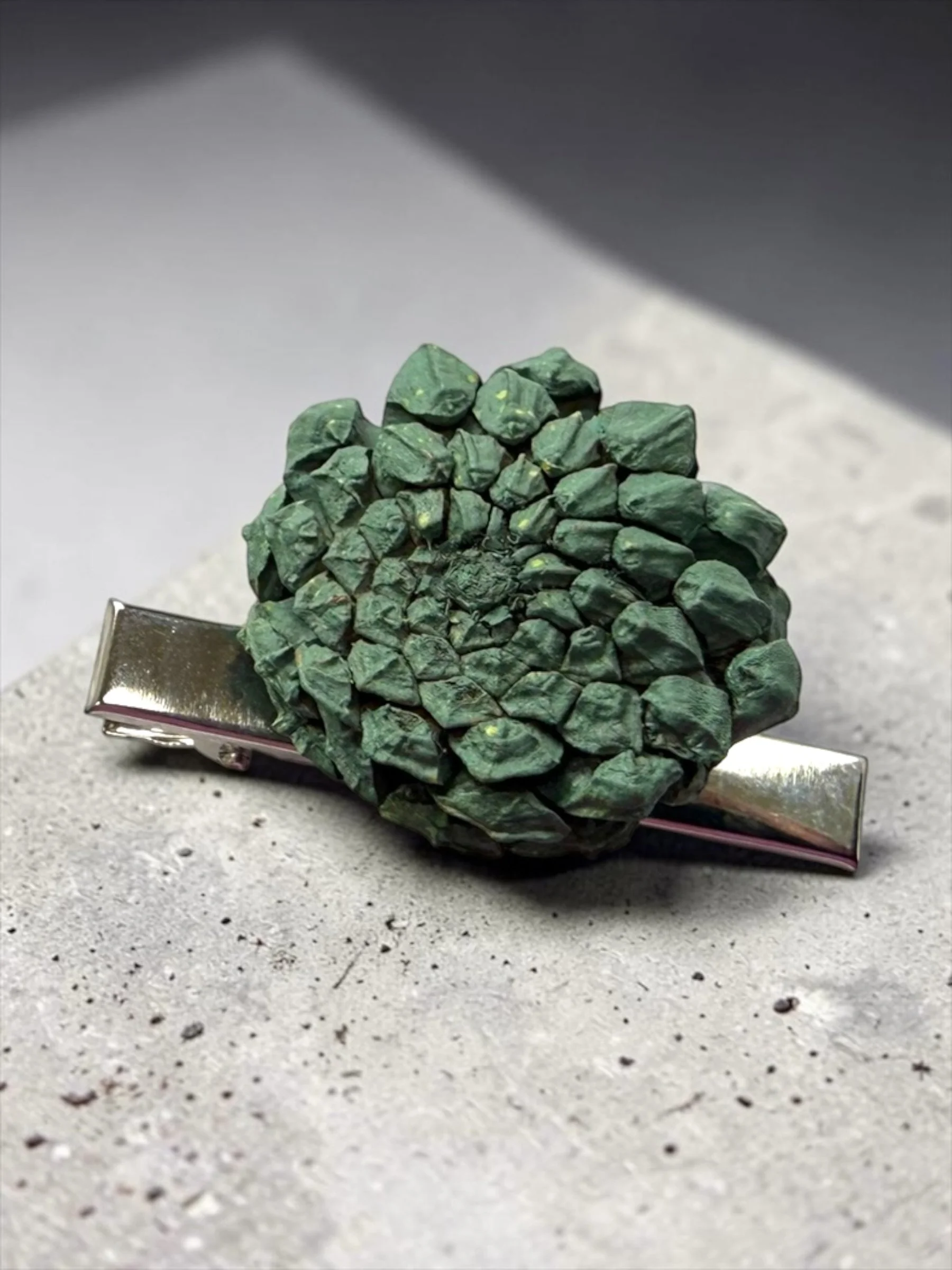 Small Succulent Hair Clip (2).JPG
