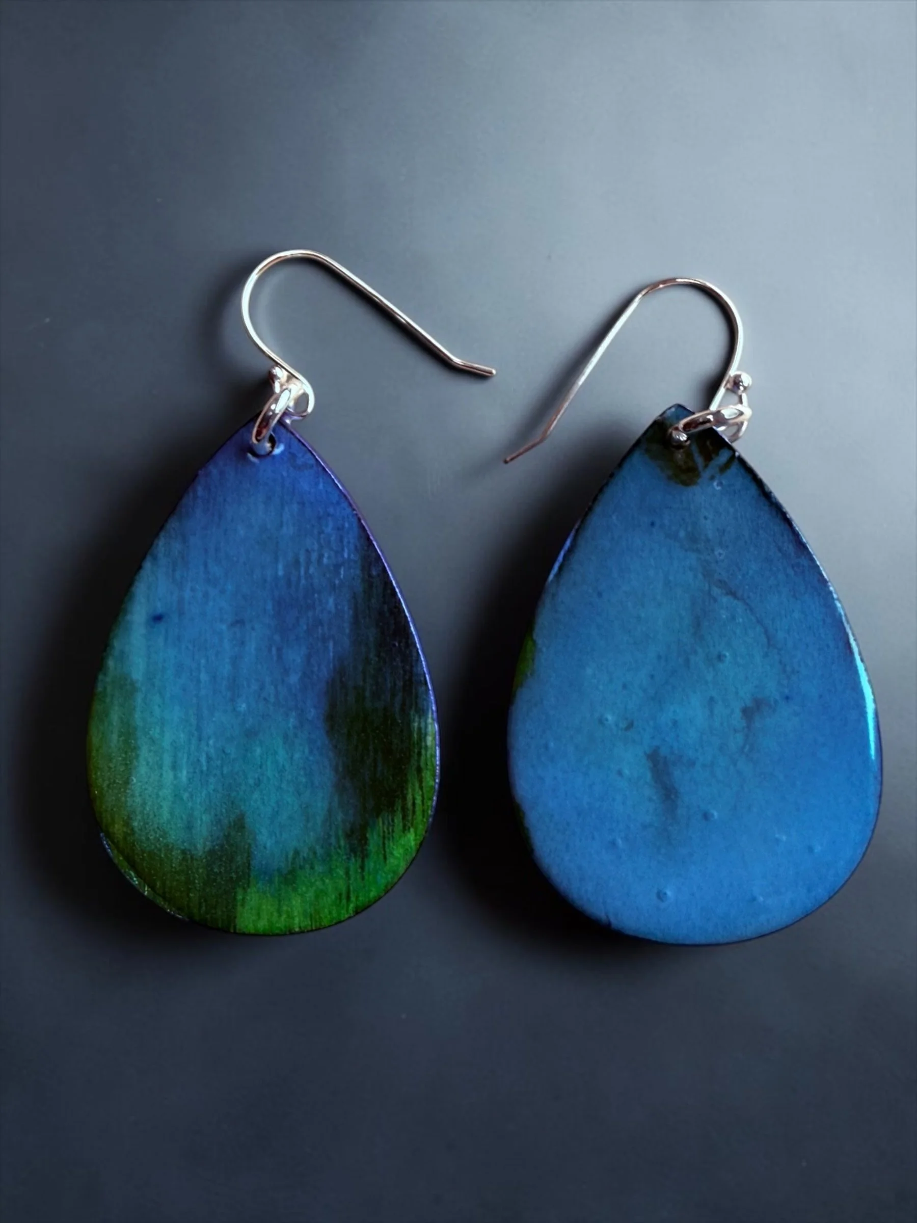 Reversible Glow in the Dark Teardrop Earrings by Color Cult