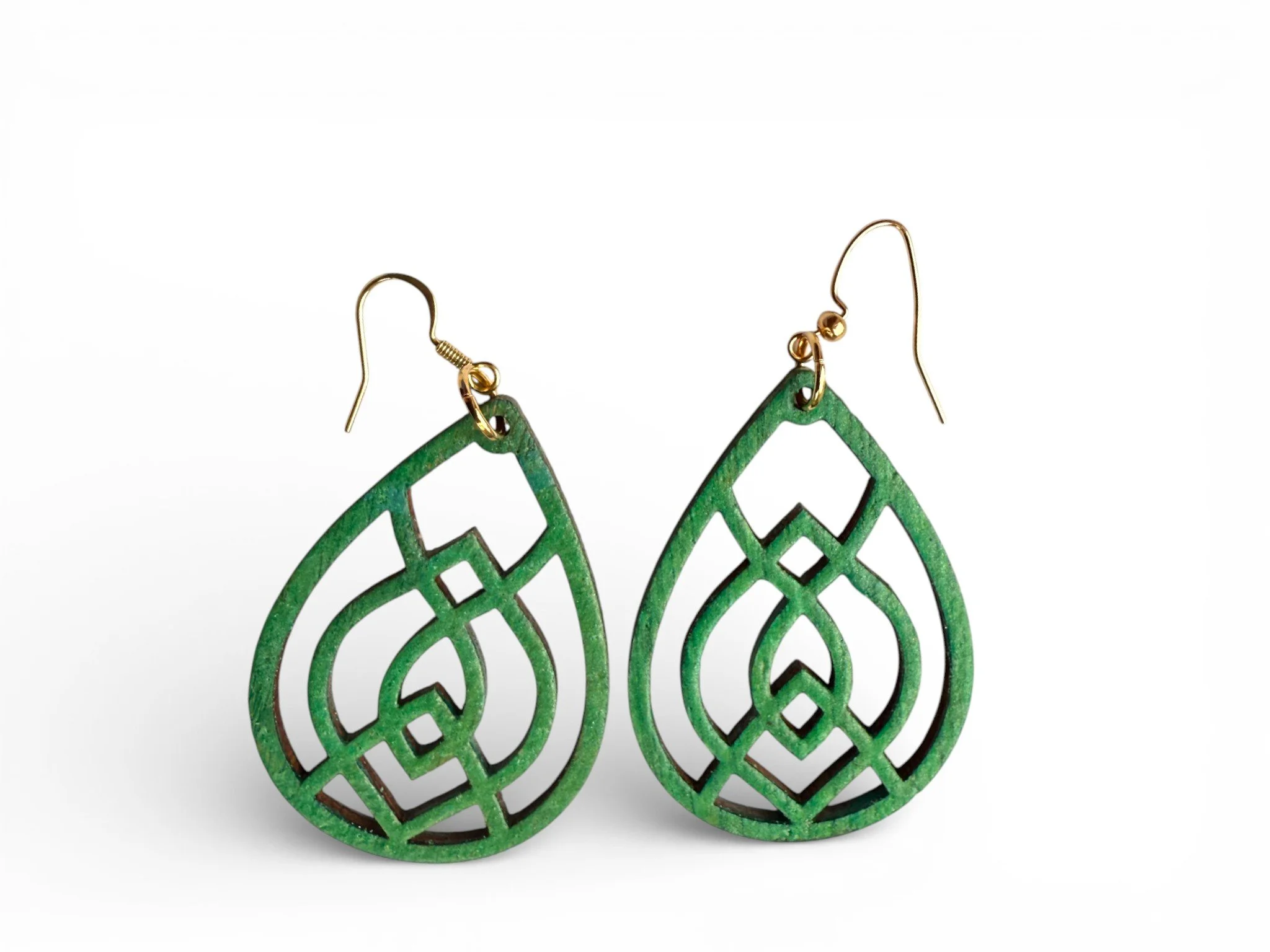 Lumina Cameo Teardrop Earrings by Color Cult
