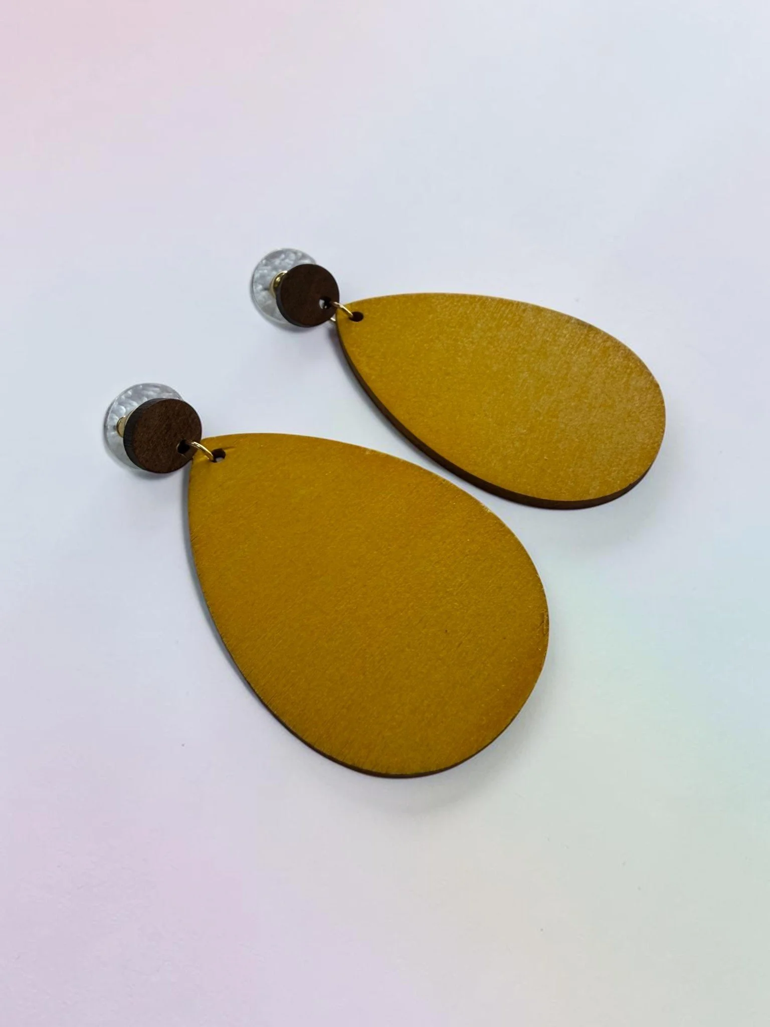 Avocado Arbor Teardrop Earrings by Color Cult