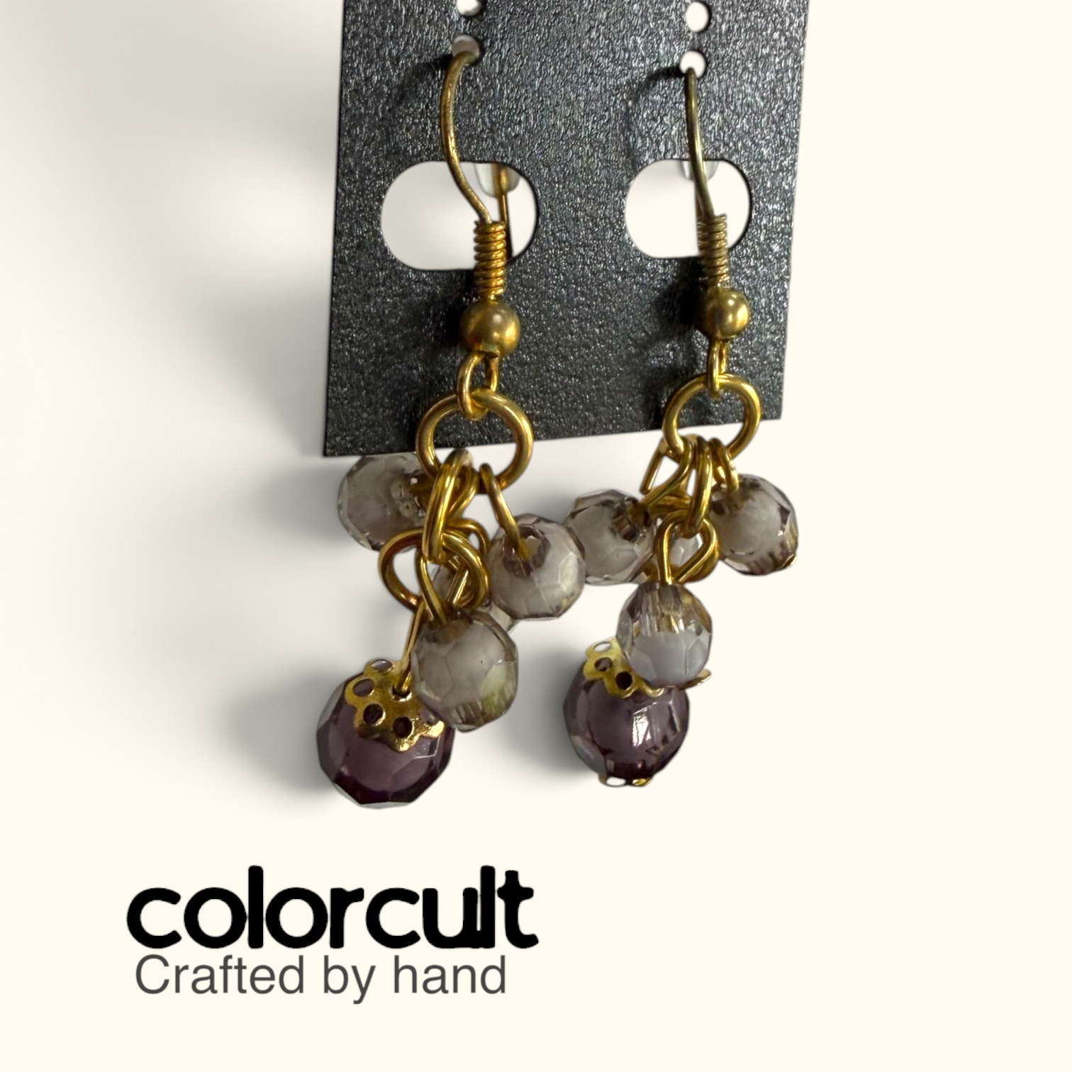 Smoky Amethyst Crystal Cluster Drop Earrings (3).PNG