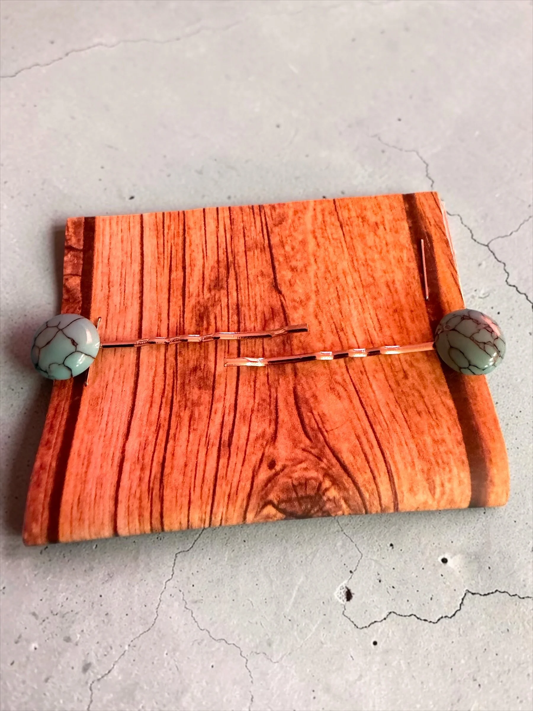 Turquoise & Silver Deluxe Bobby Pin Set (2).JPG