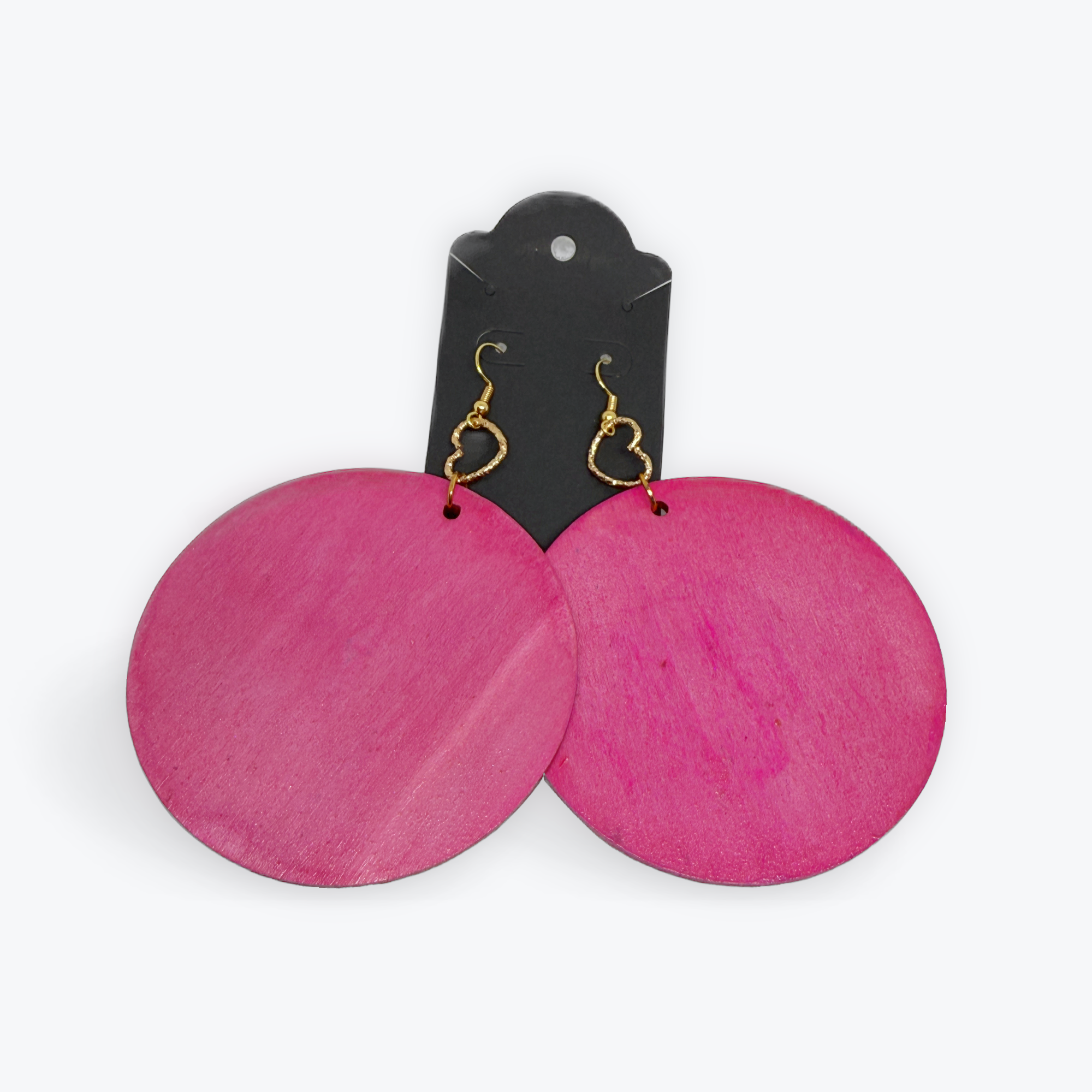 Suede Heart Queen Earrings